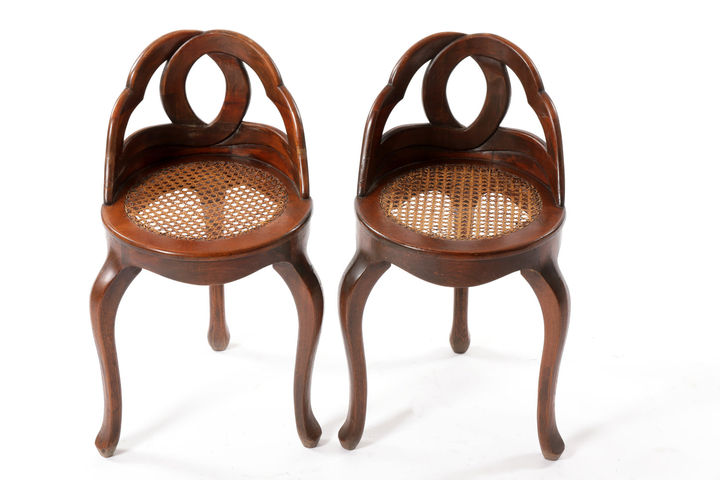 Pair of small Venetian stools