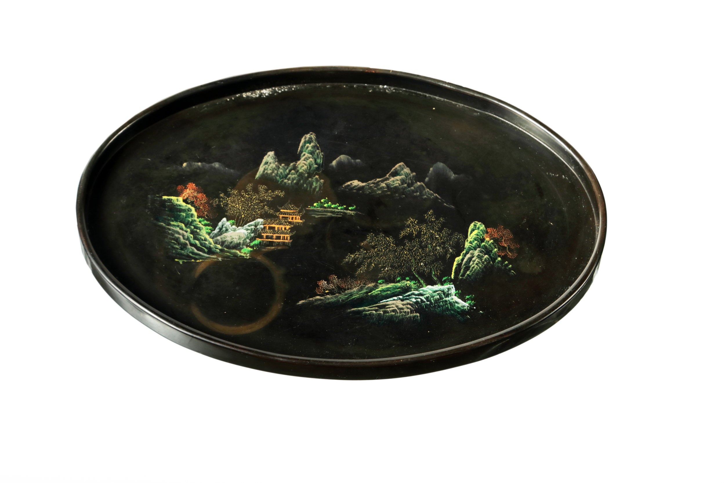 Pair of small oriental trays