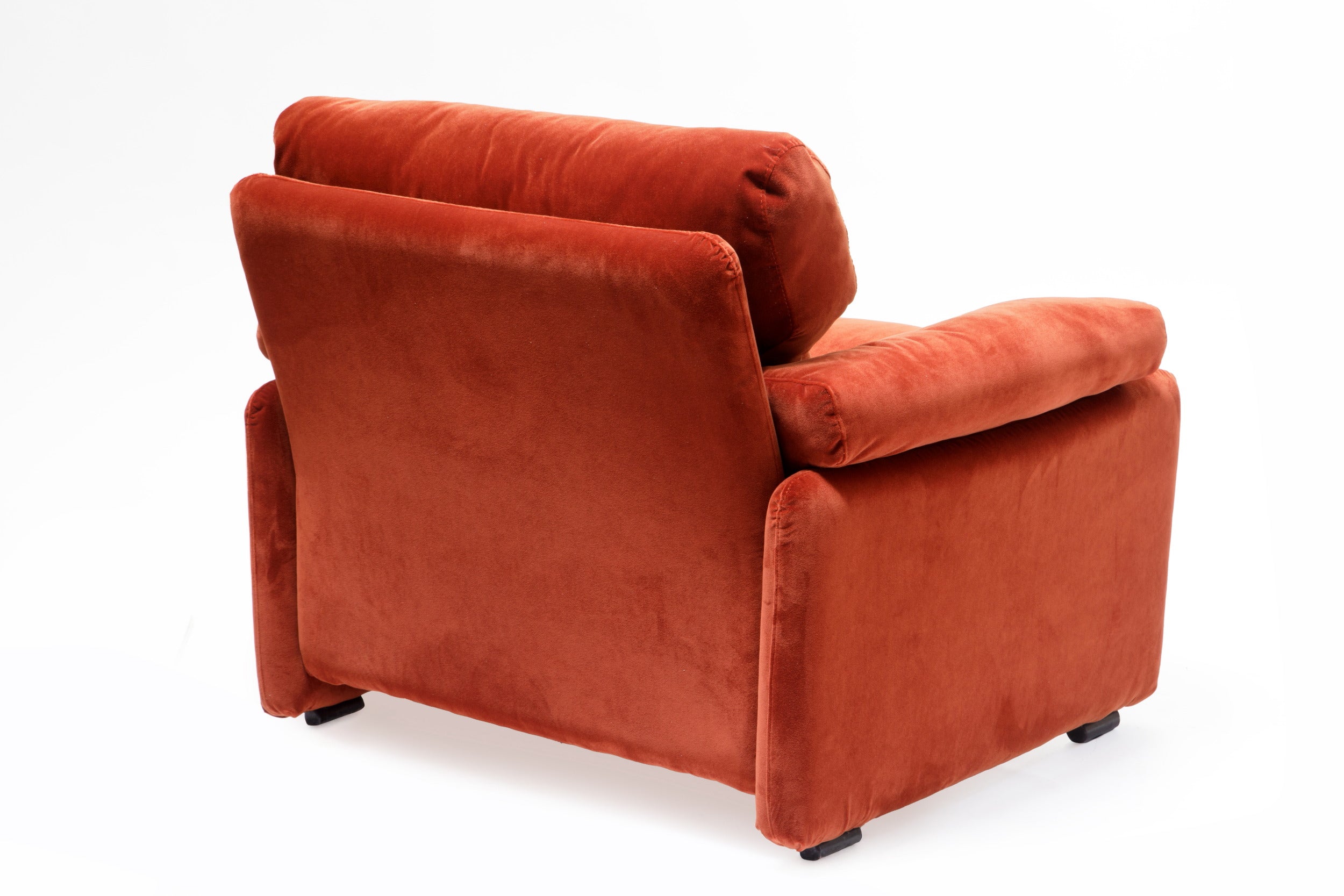 Pair of Afra and Tobia Scarpa armchairs, 1970, Coronado model, reinterpreted by triplef