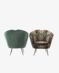 Pair of Federico Munari 1950s armchairs reinterpreted triplef