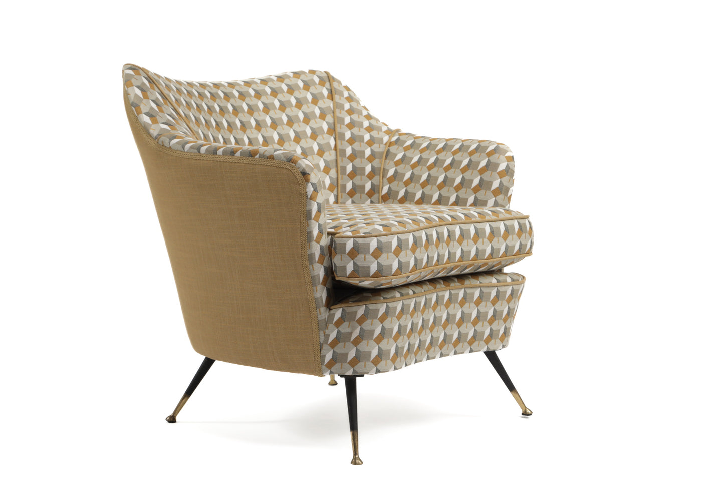 Pair of Gio Ponti armchairs reinterpreted by triplef