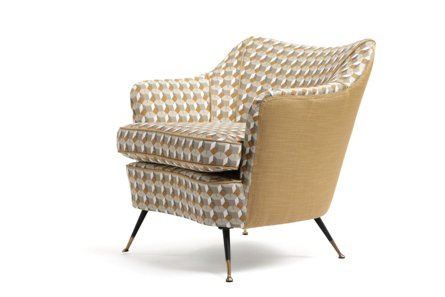 Pair of Gio Ponti armchairs reinterpreted by triplef