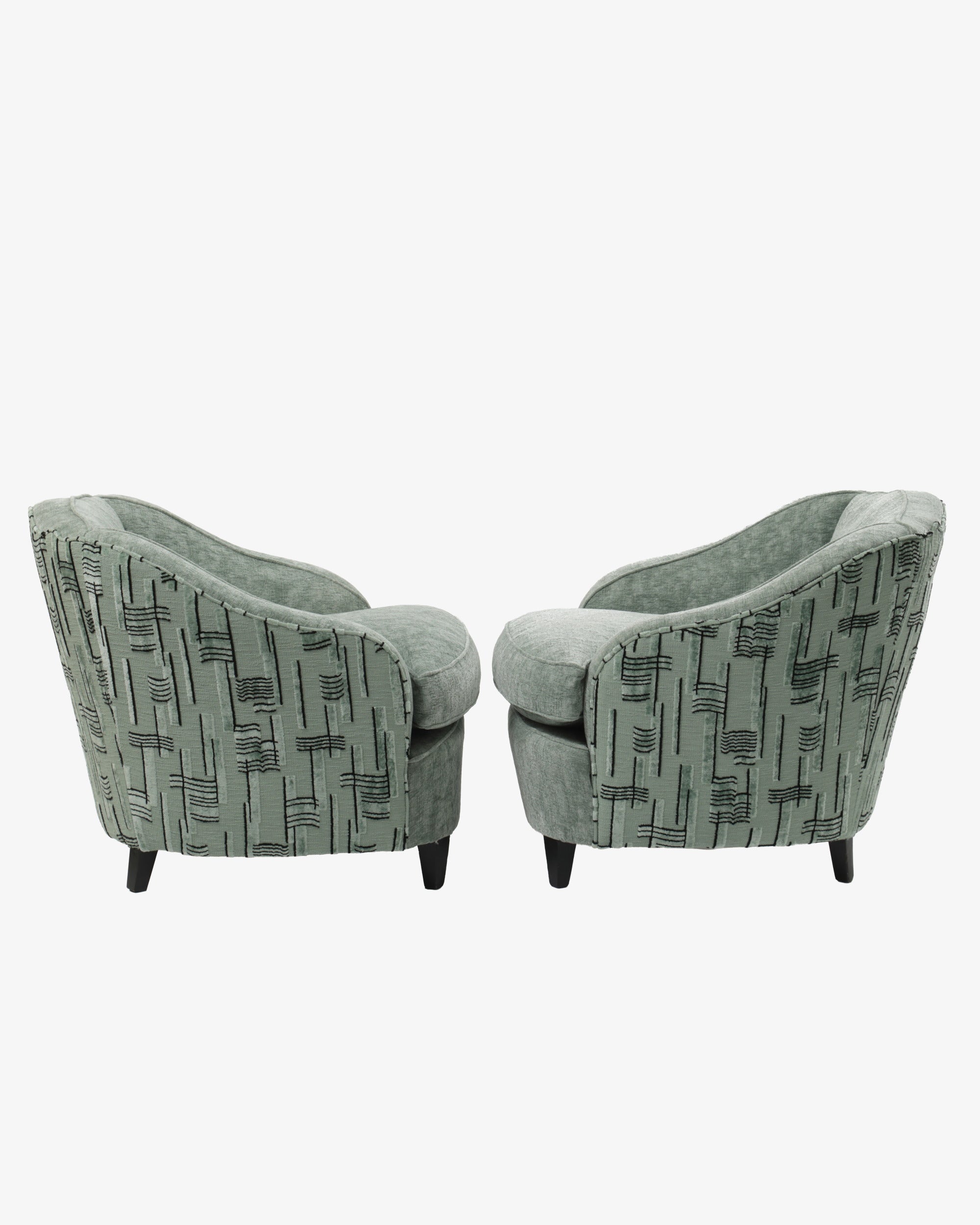 Pair of 1960s armchairs attributable to Gio Ponti for Casa e Giardino