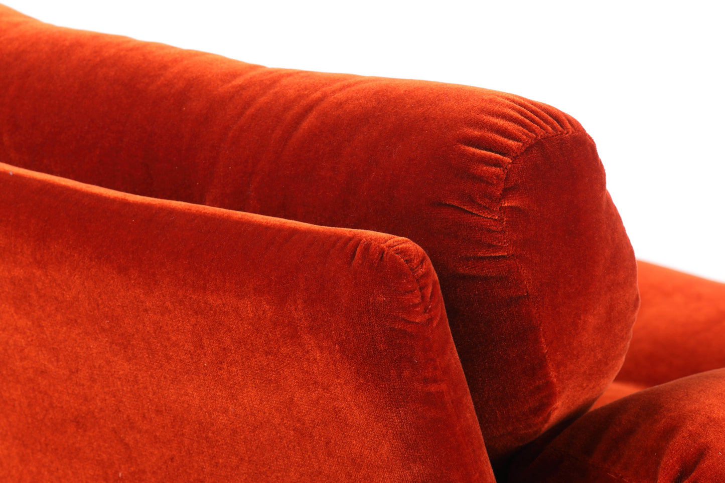 Pair of armchairs from the 70s by Afra and Tobia Scarpa, Coronado model in rust velvet