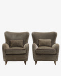 Pair of armchairs with cushions, 1960s, reinterpreted, Triplef