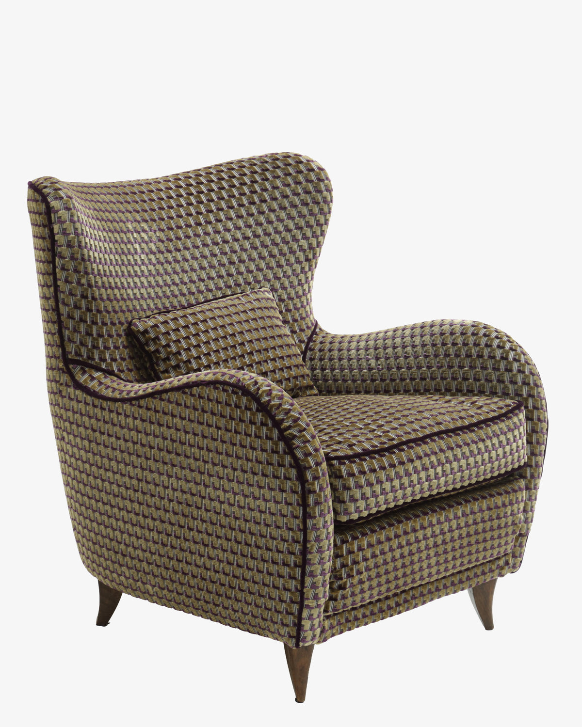 Pair of armchairs with cushions, 1960s, reinterpreted, Triplef