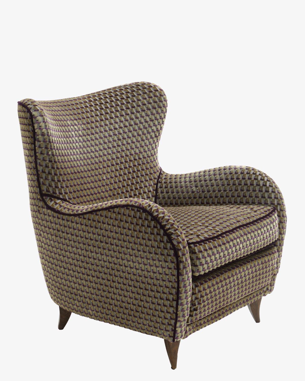 Pair of armchairs with cushions, 1960s, reinterpreted, Triplef
