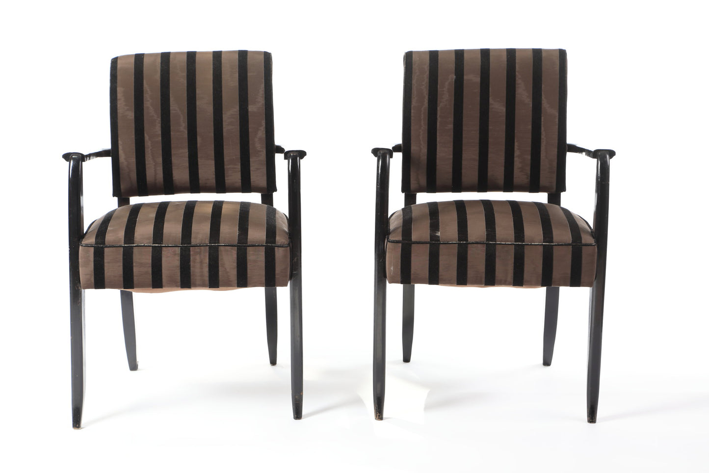 Pair of wenge armchairs from the 30s