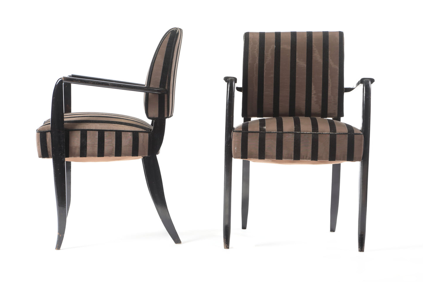 Pair of wenge armchairs from the 30s