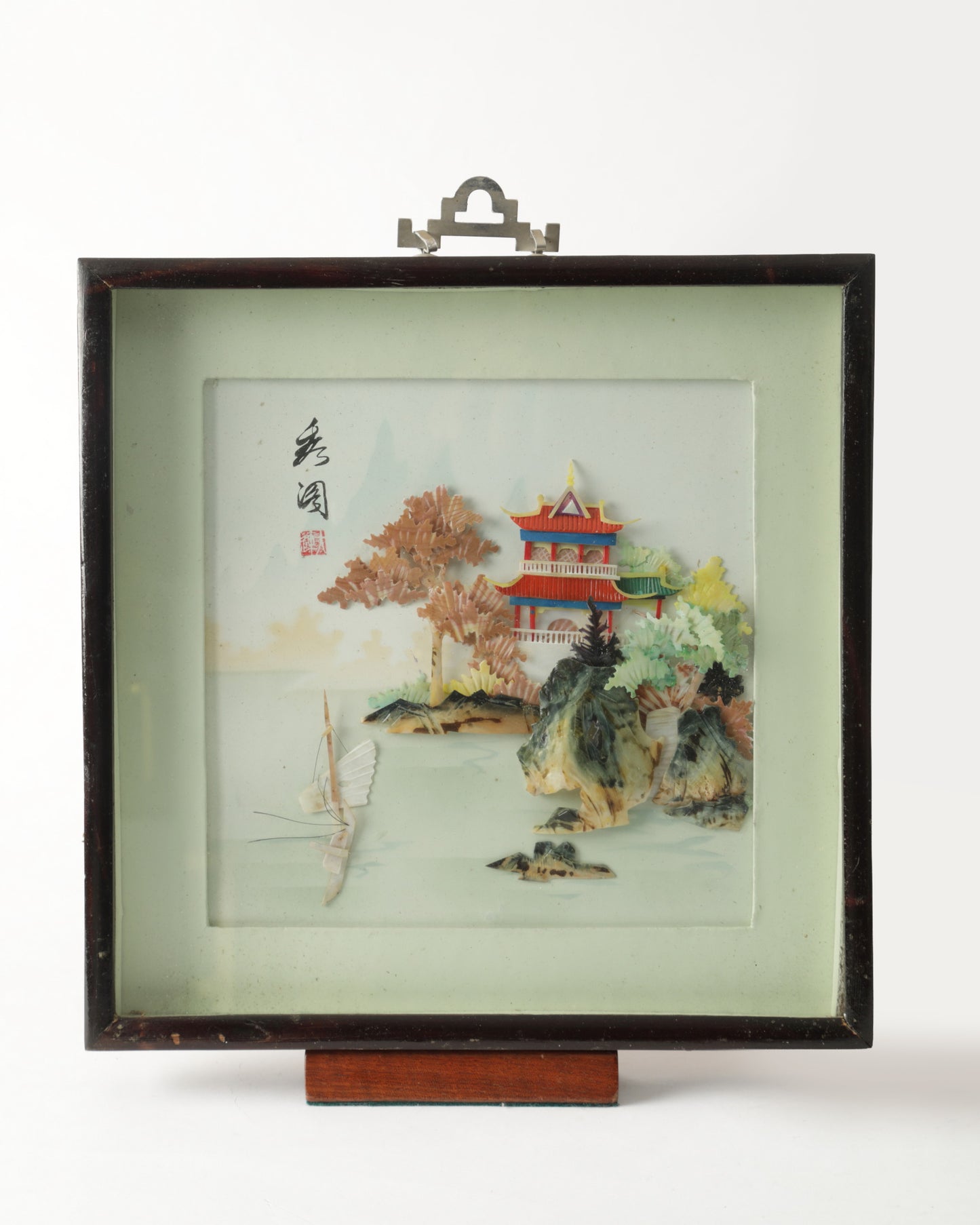 Coppia quadri Diorama Giapponesi anni 70