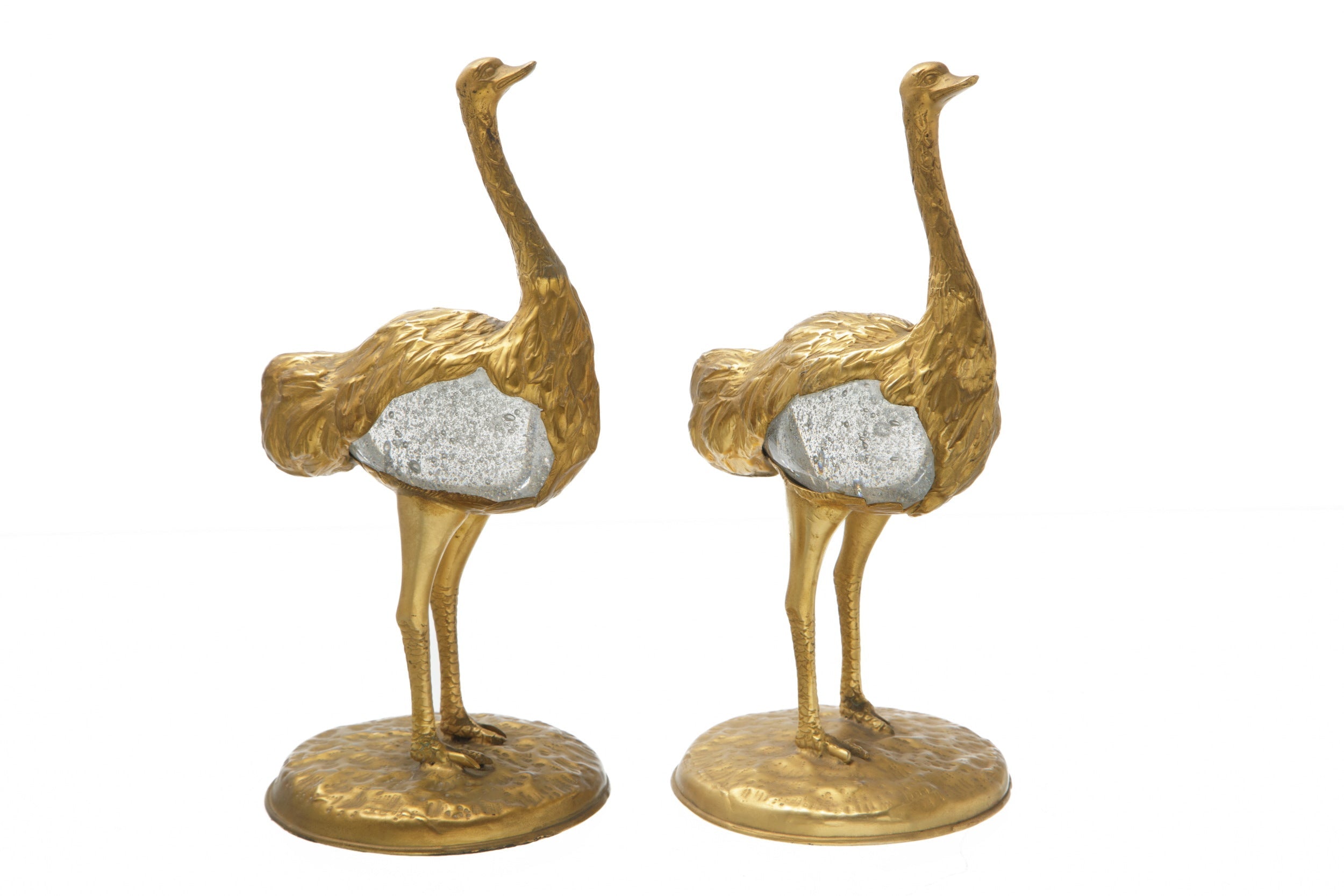Pair of Gabriella Crespi bronze sculptures from the 70s
