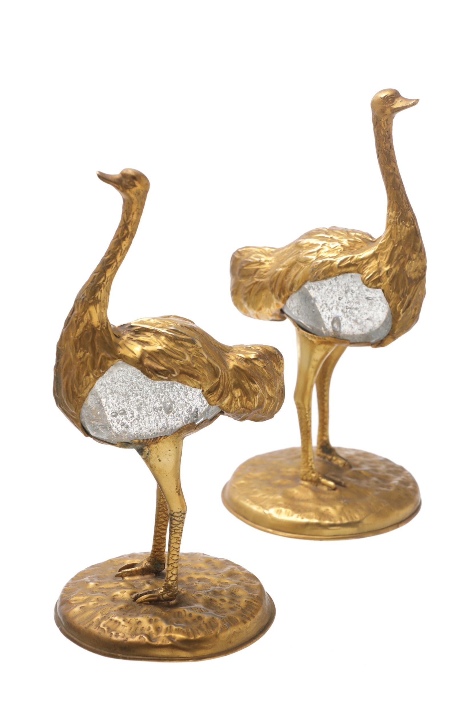Coppia sculture in bronzo Gabriella Crespi anni 70