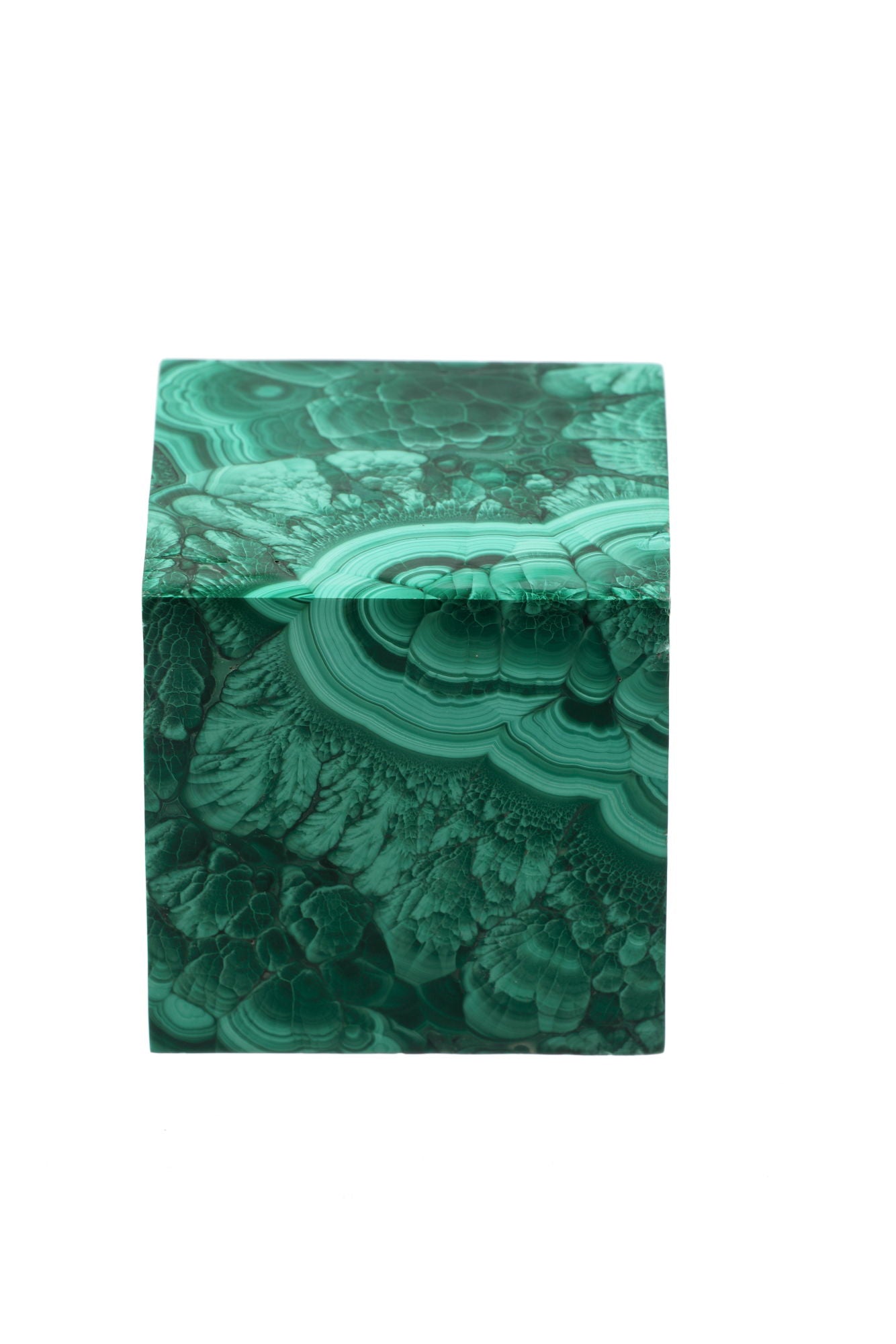 Pair of malachite ornaments