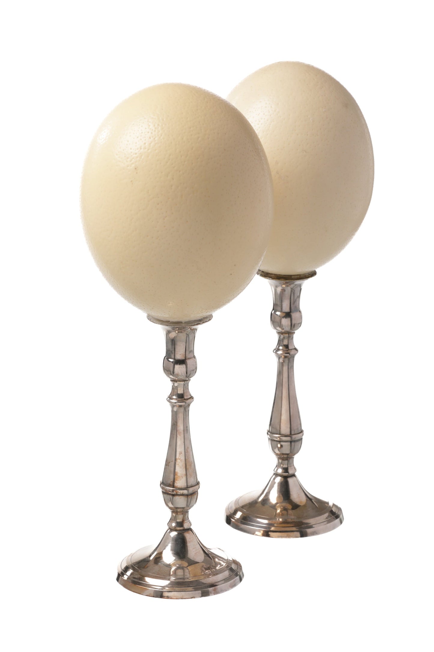 Pair of ostrich eggs from the 1960s