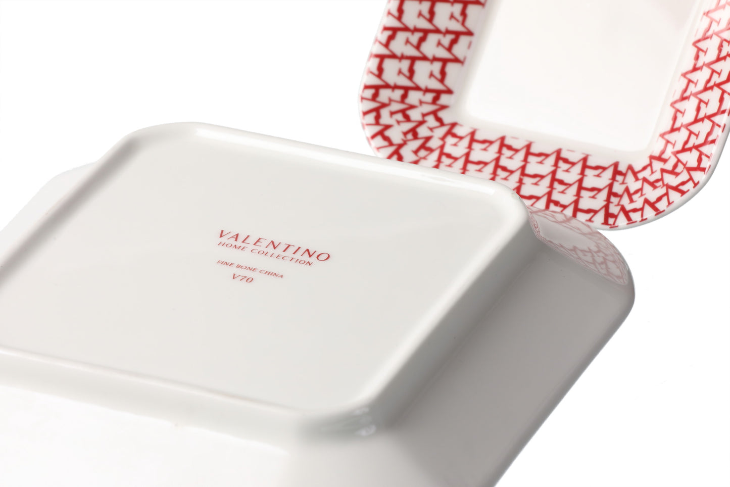 Pair of valet trays Valentino Home Collection Fine Bone China