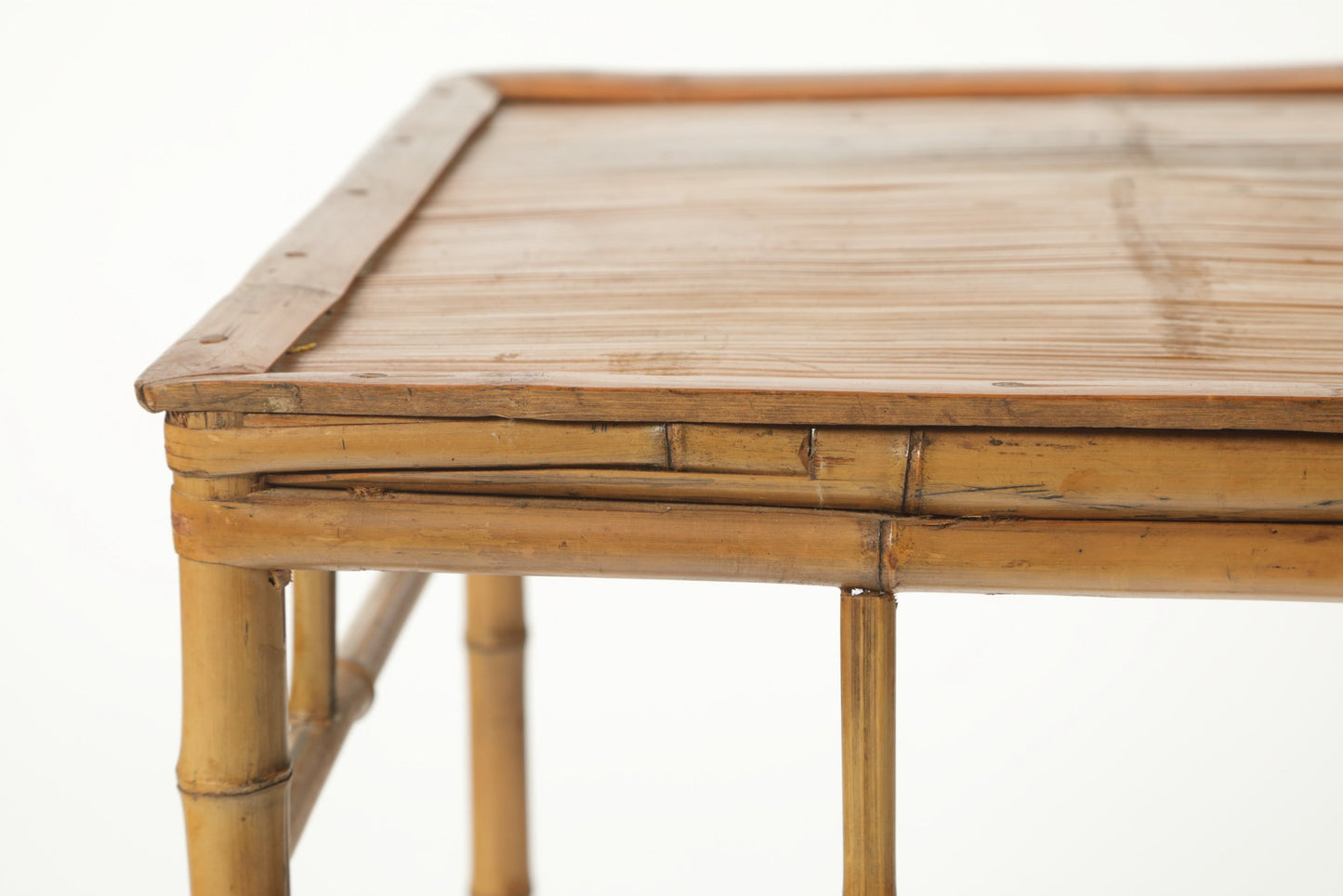 Pair of 60s bamboo tables