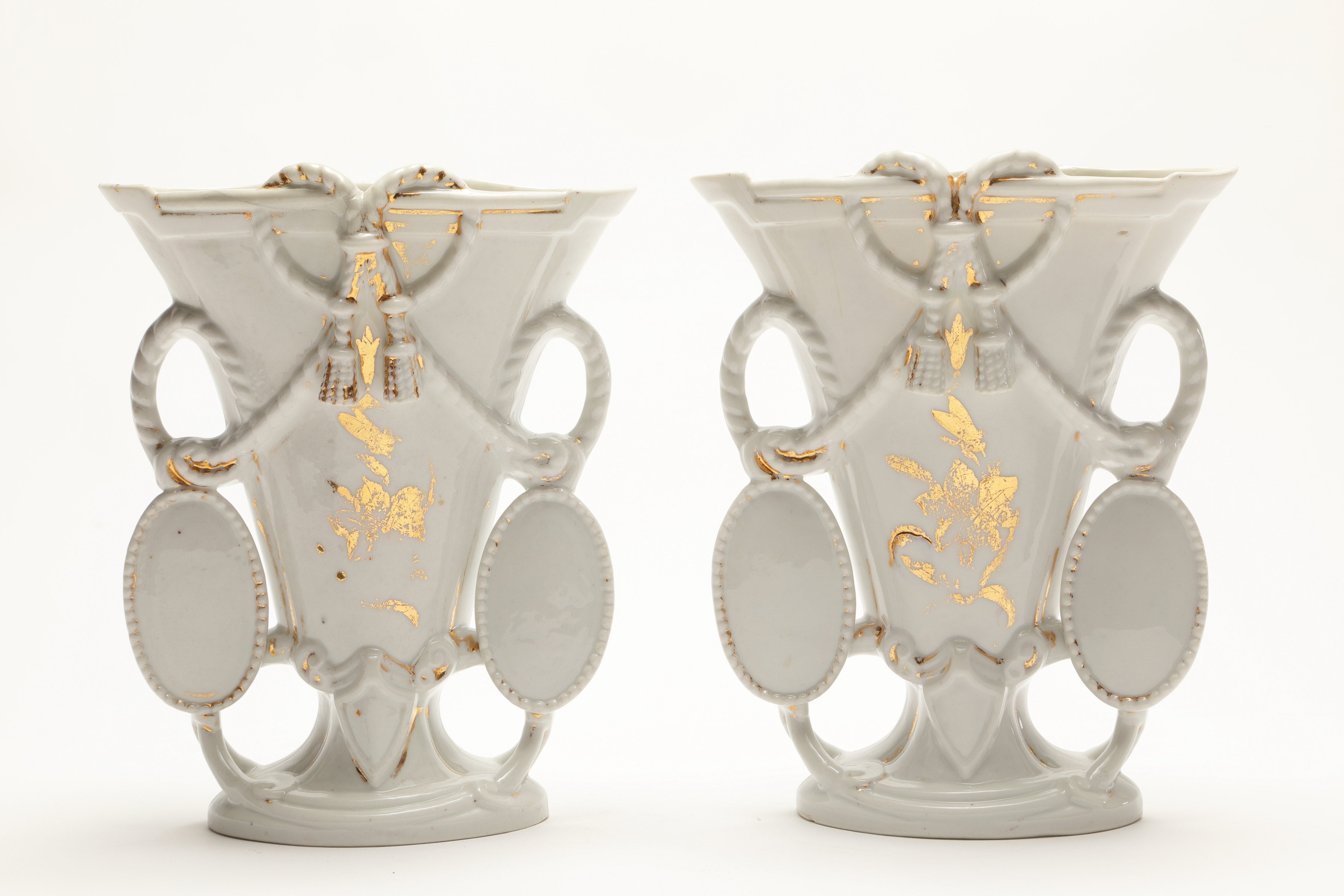 Pair of 19th century French ceramic vases