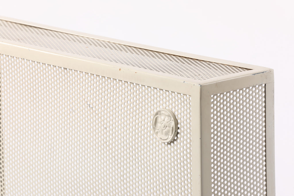 Copritermosifone metallo bianco anni 60 quadrato