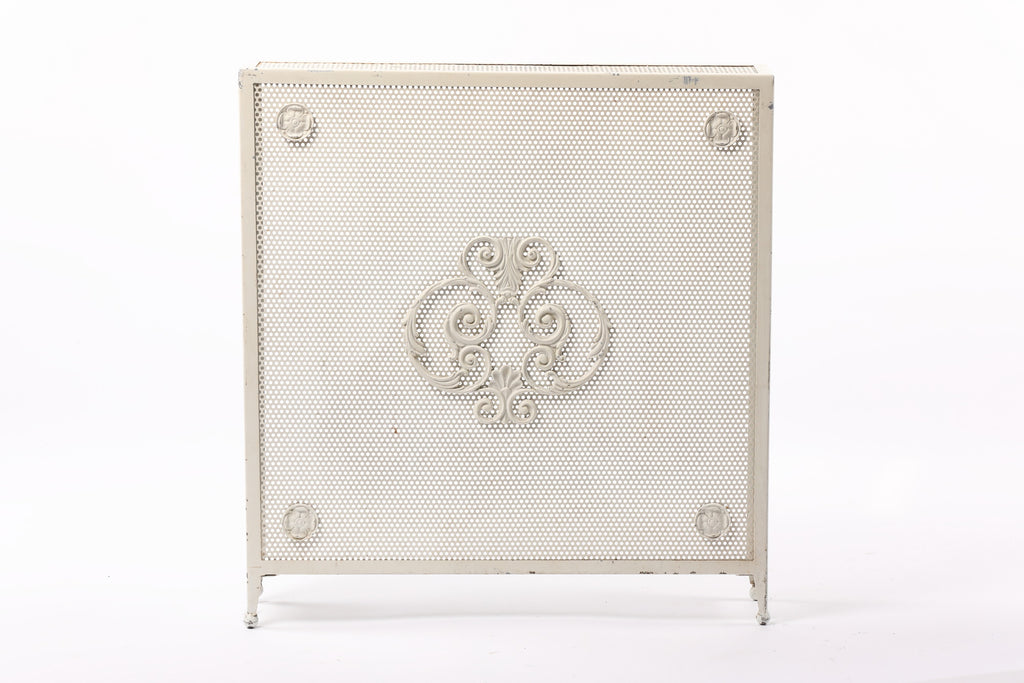 Copritermosifone metallo bianco anni 60 quadrato