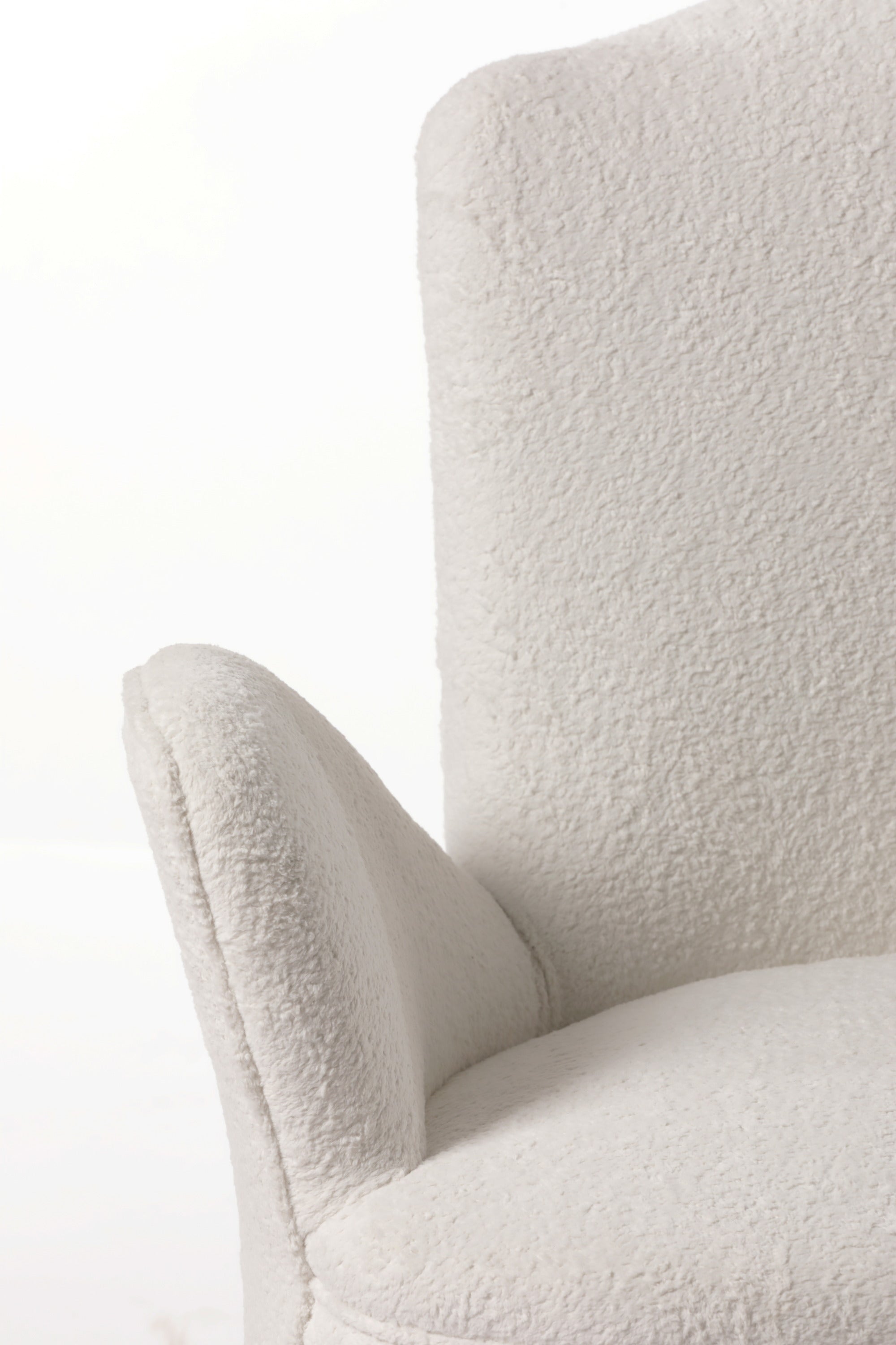 Two-seater bouclé sofa from the 60s