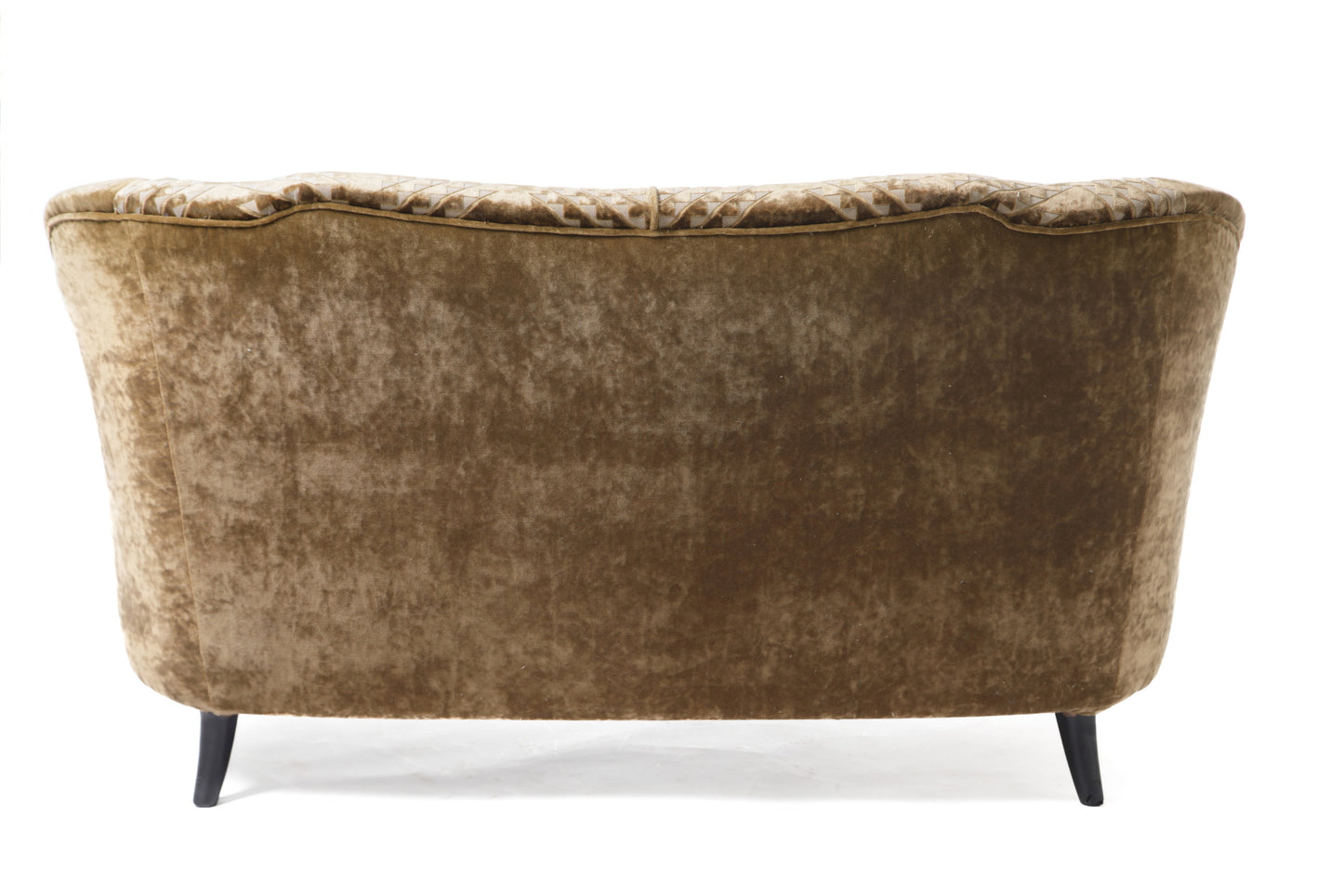 Two-seater sofa in devoré velvet