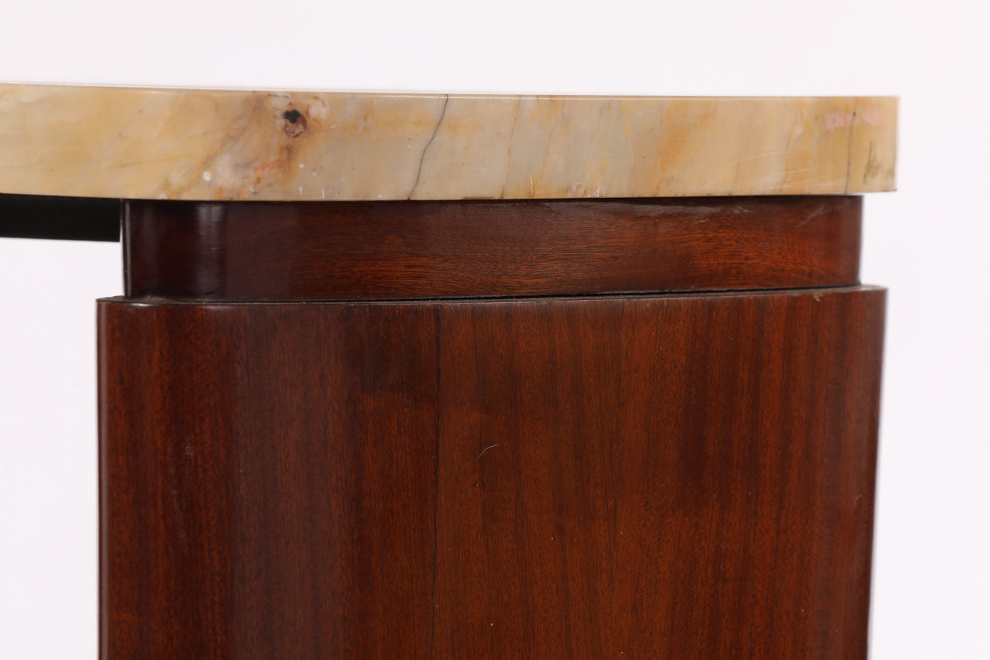Rosewood and marble console from the 1950s