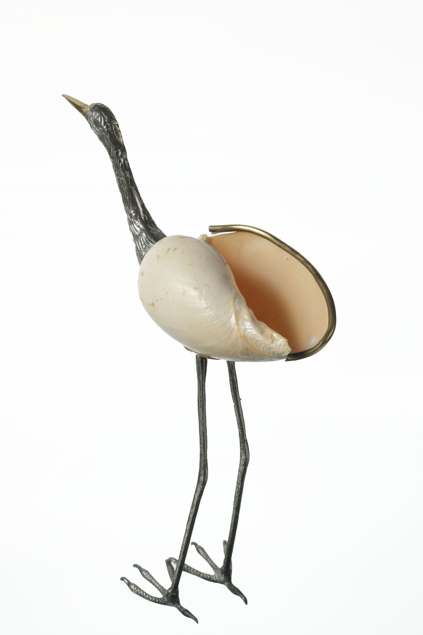 Fenicottero in conchiglia anni 70