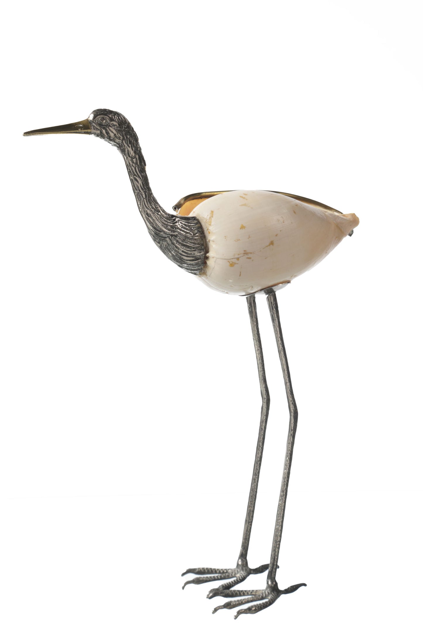 Fenicottero in conchiglia anni 70