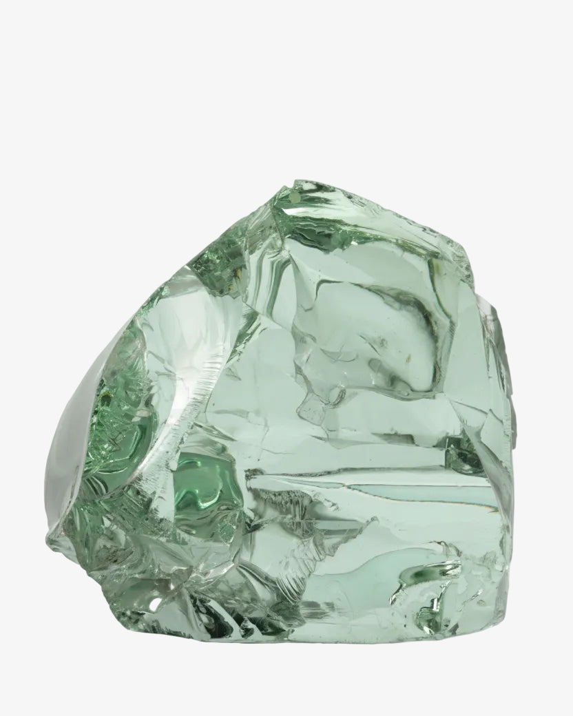 Green crystal paperweight