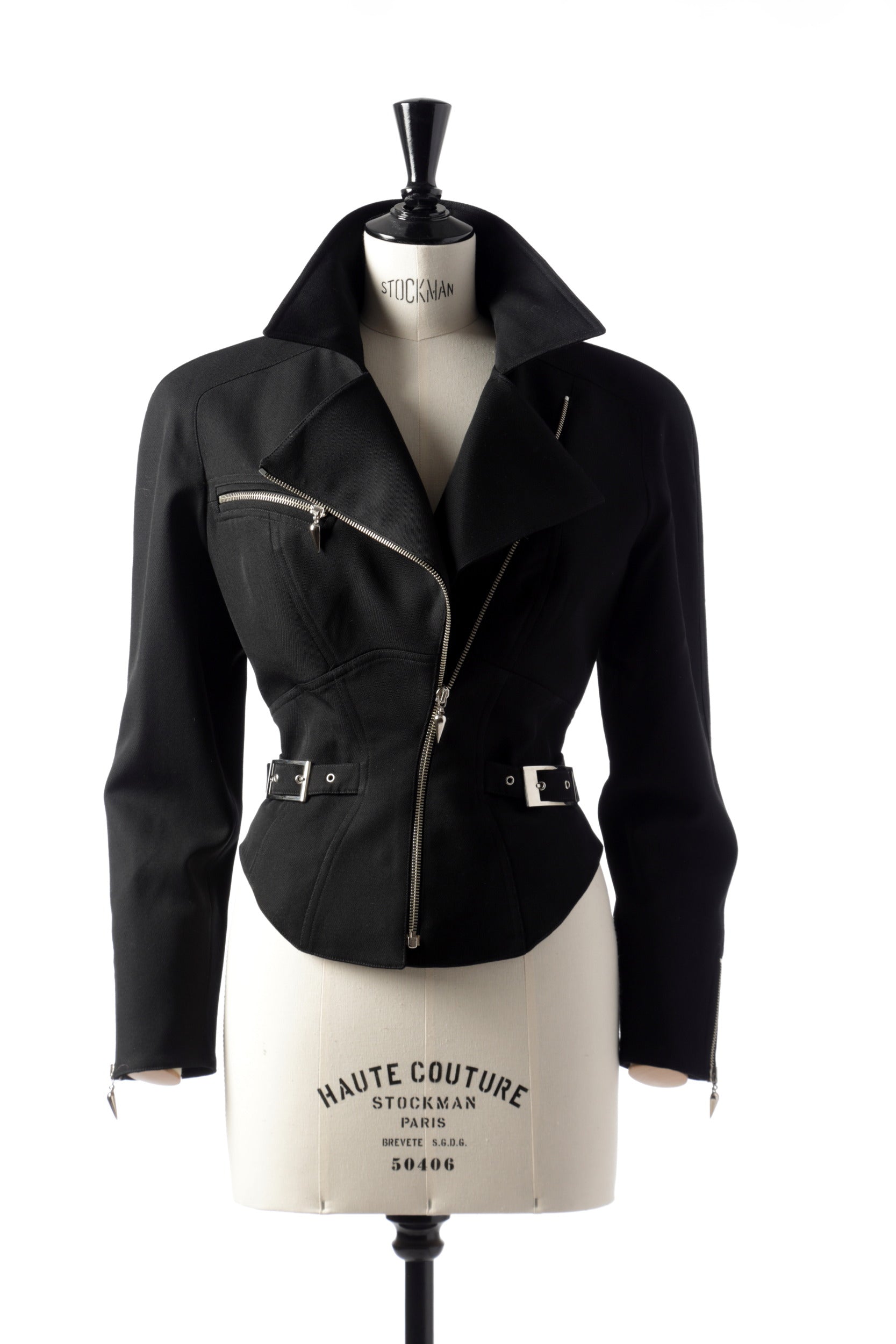 Mugler wool gabardine jacket from the 1980s