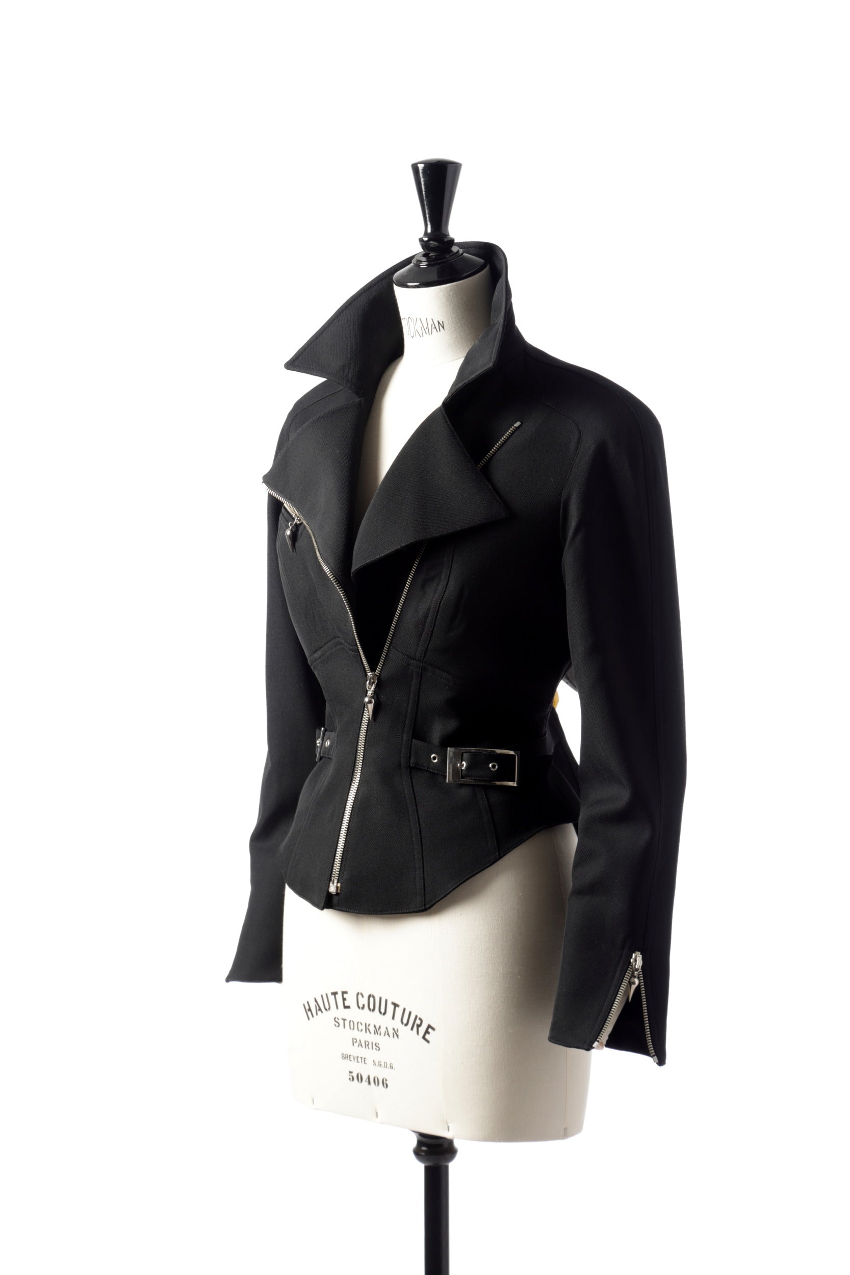Mugler wool gabardine jacket from the 1980s
