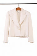 Giacca a un petto lino saint Laurent rive gauche anni 80