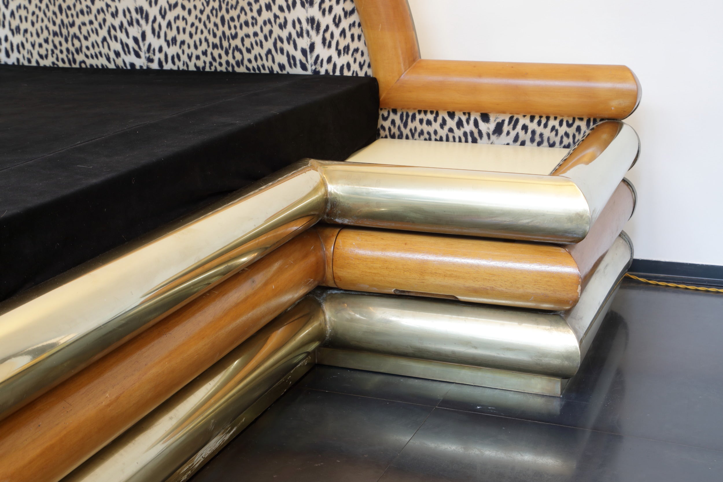 Romeo Rega double bed frame from the 1970s