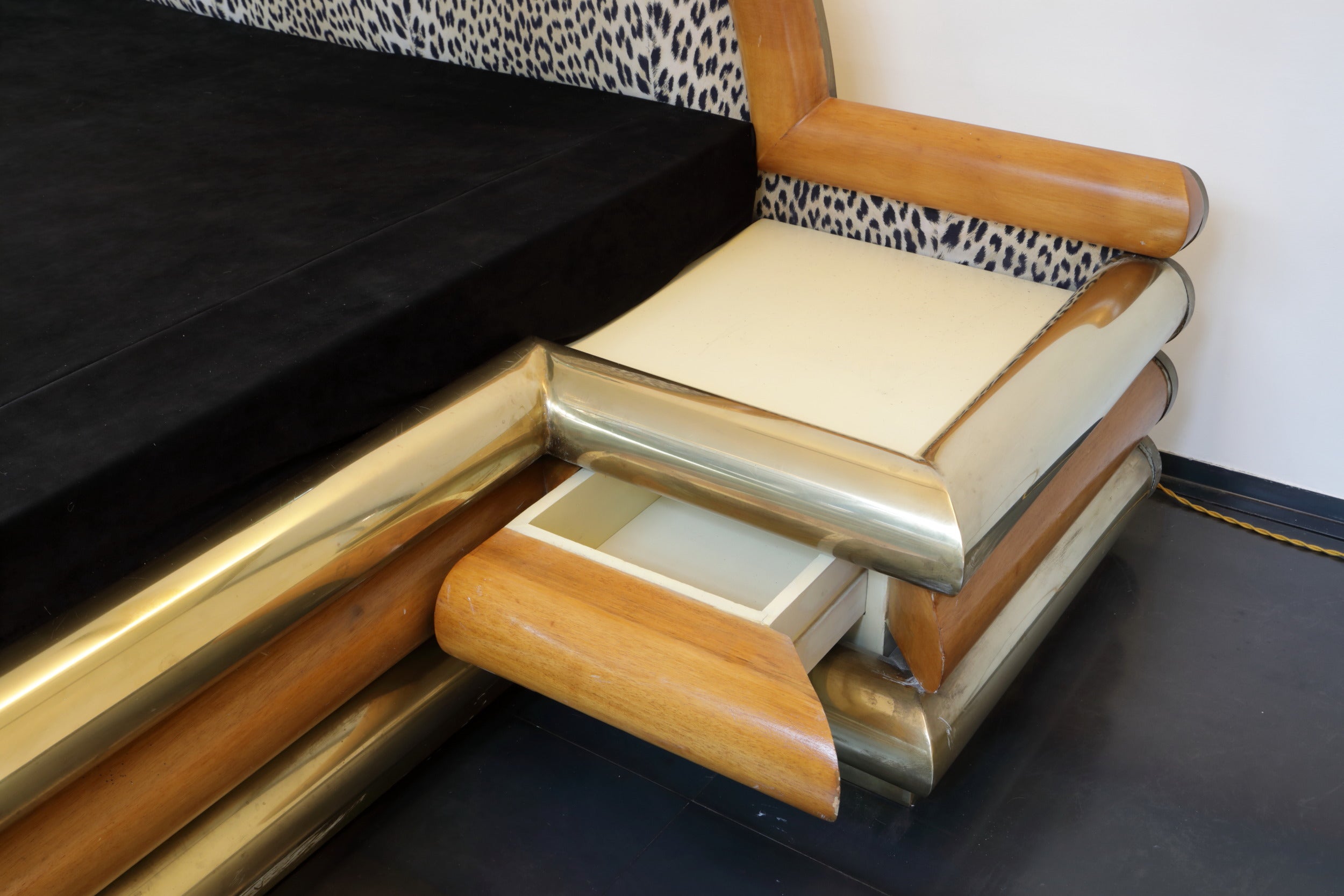 Romeo Rega double bed frame from the 1970s