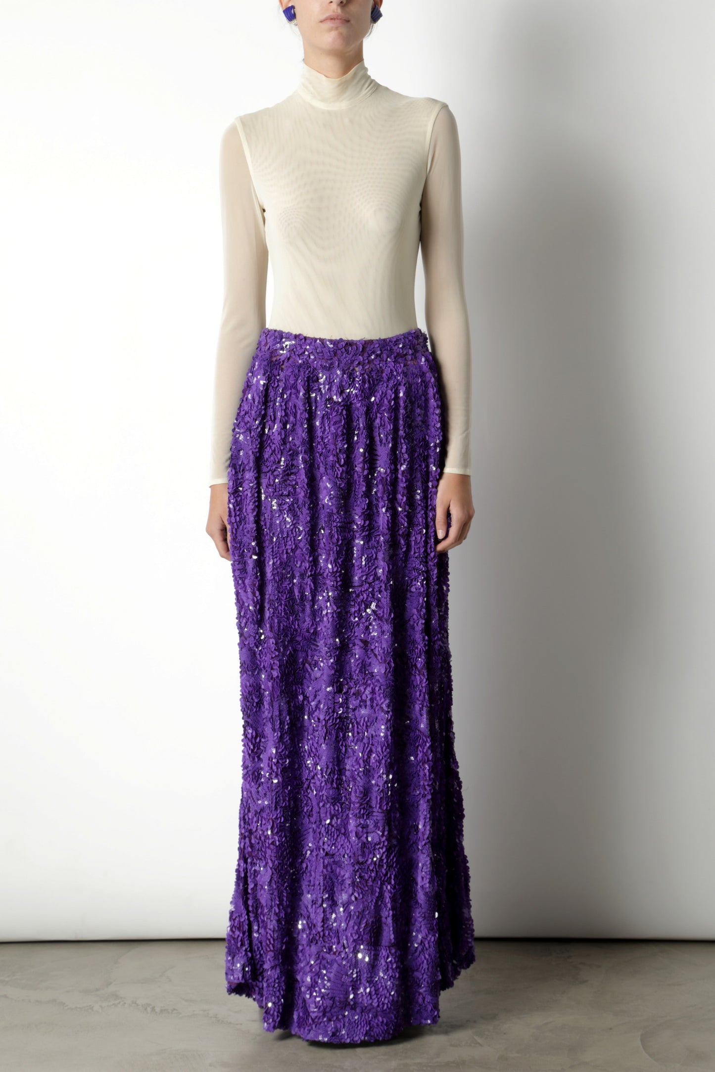 Maurizio Pecoraro long sequined skirt