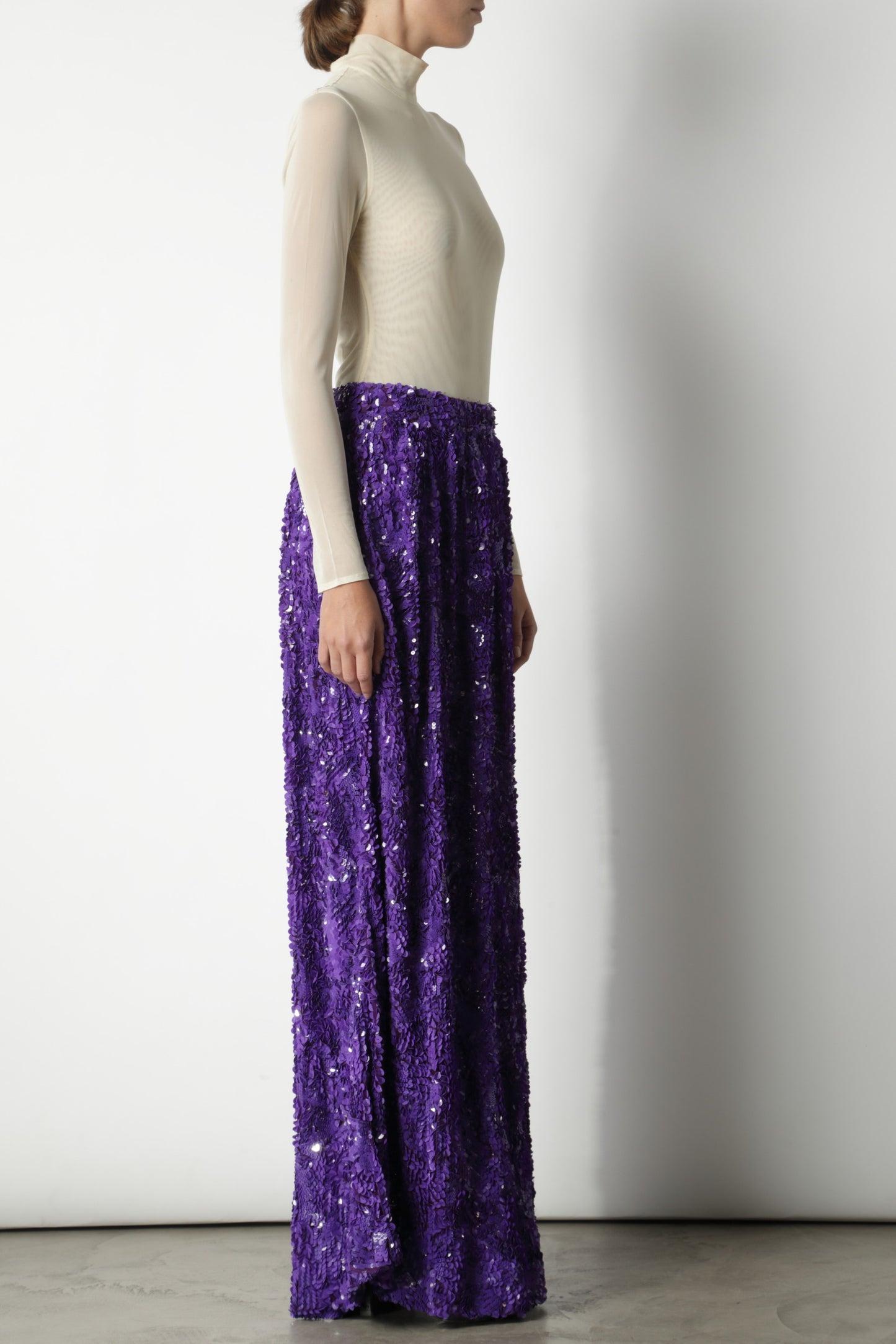 Maurizio Pecoraro long sequined skirt