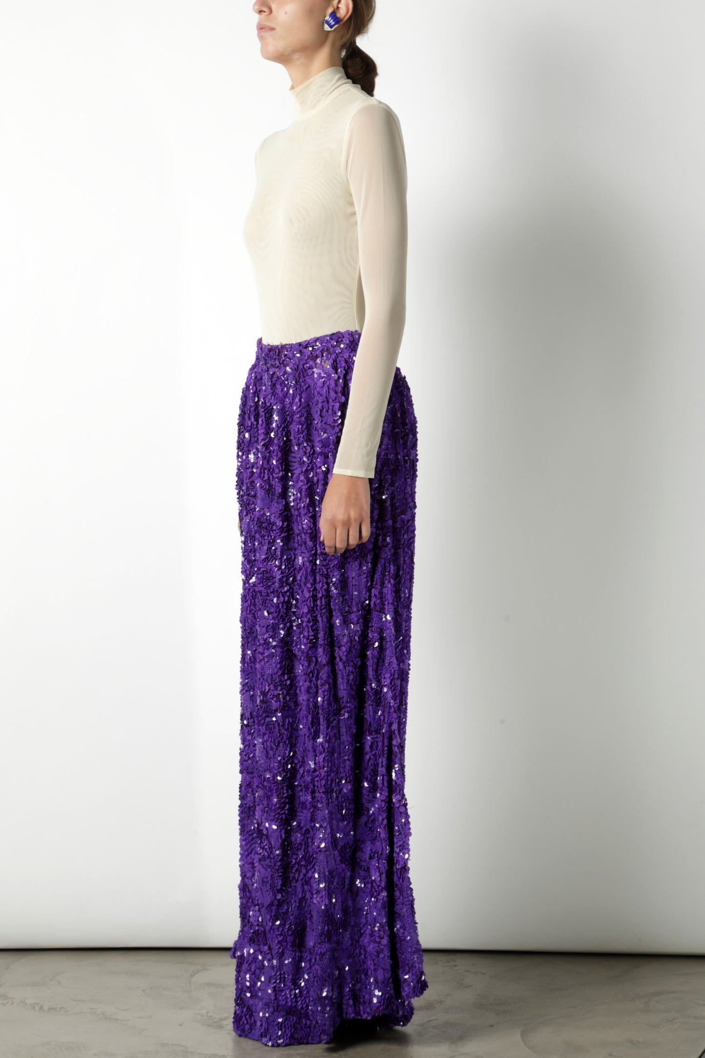 Maurizio Pecoraro long sequined skirt