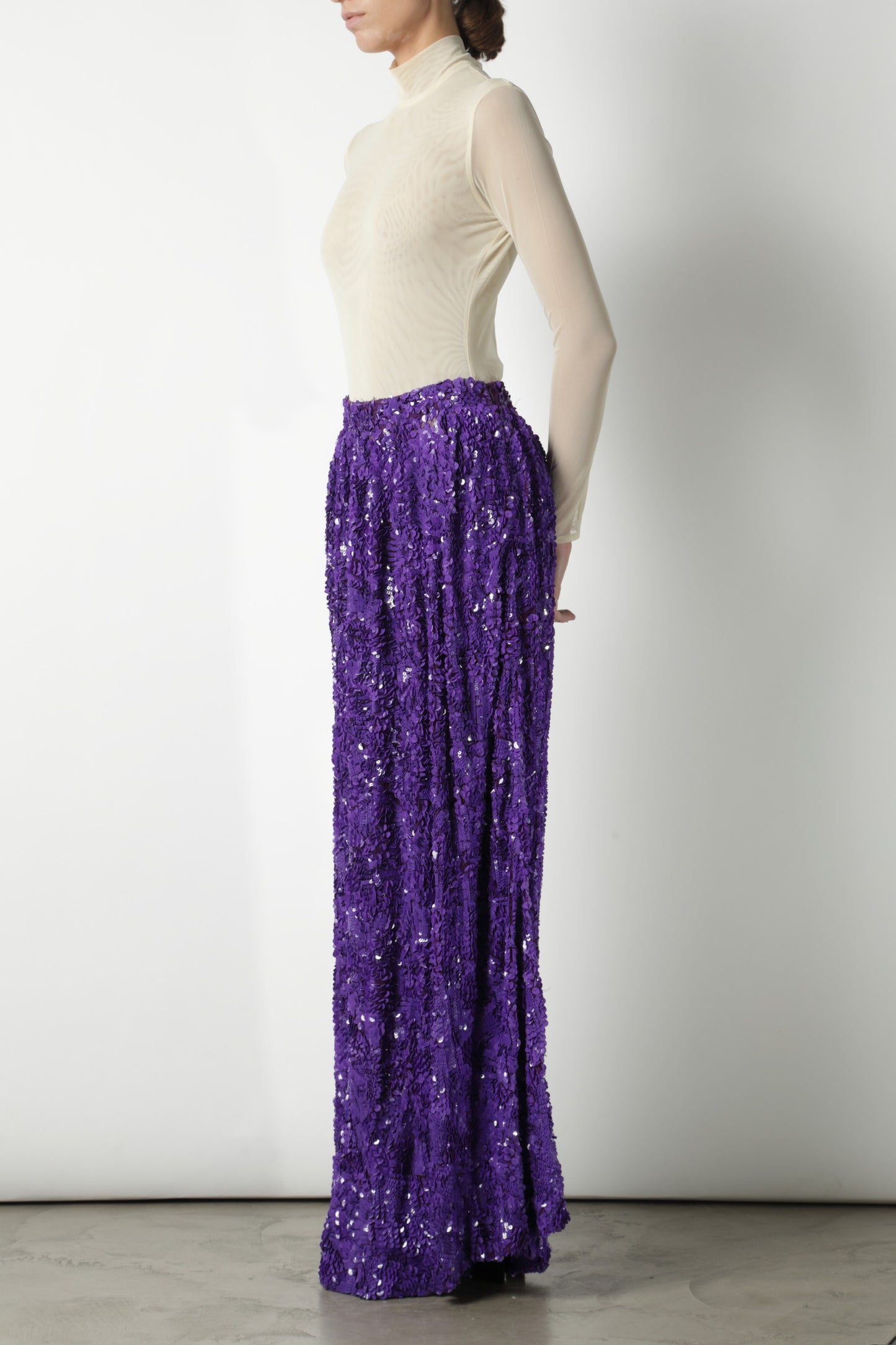 Maurizio Pecoraro long sequined skirt