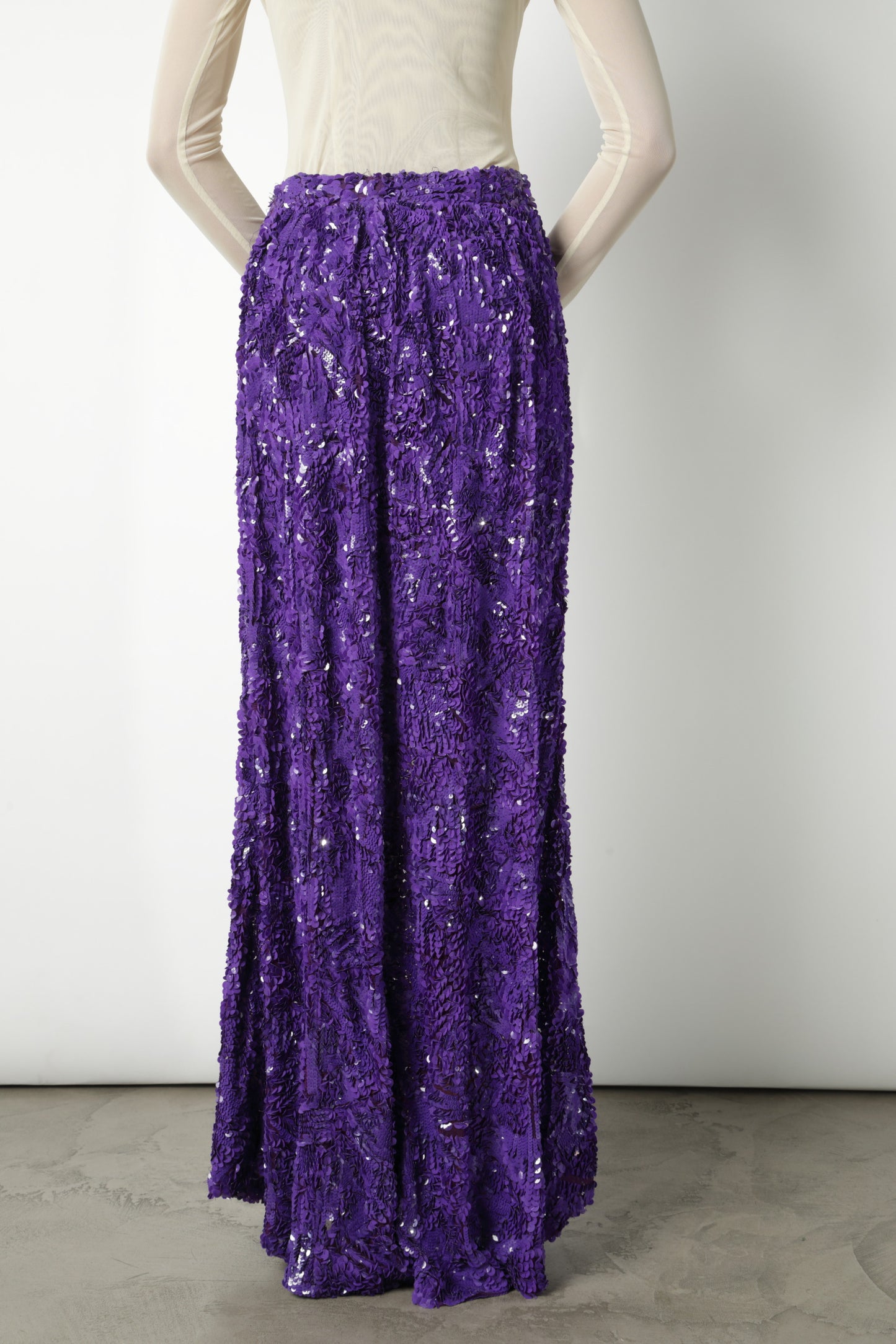 Maurizio Pecoraro long sequined skirt