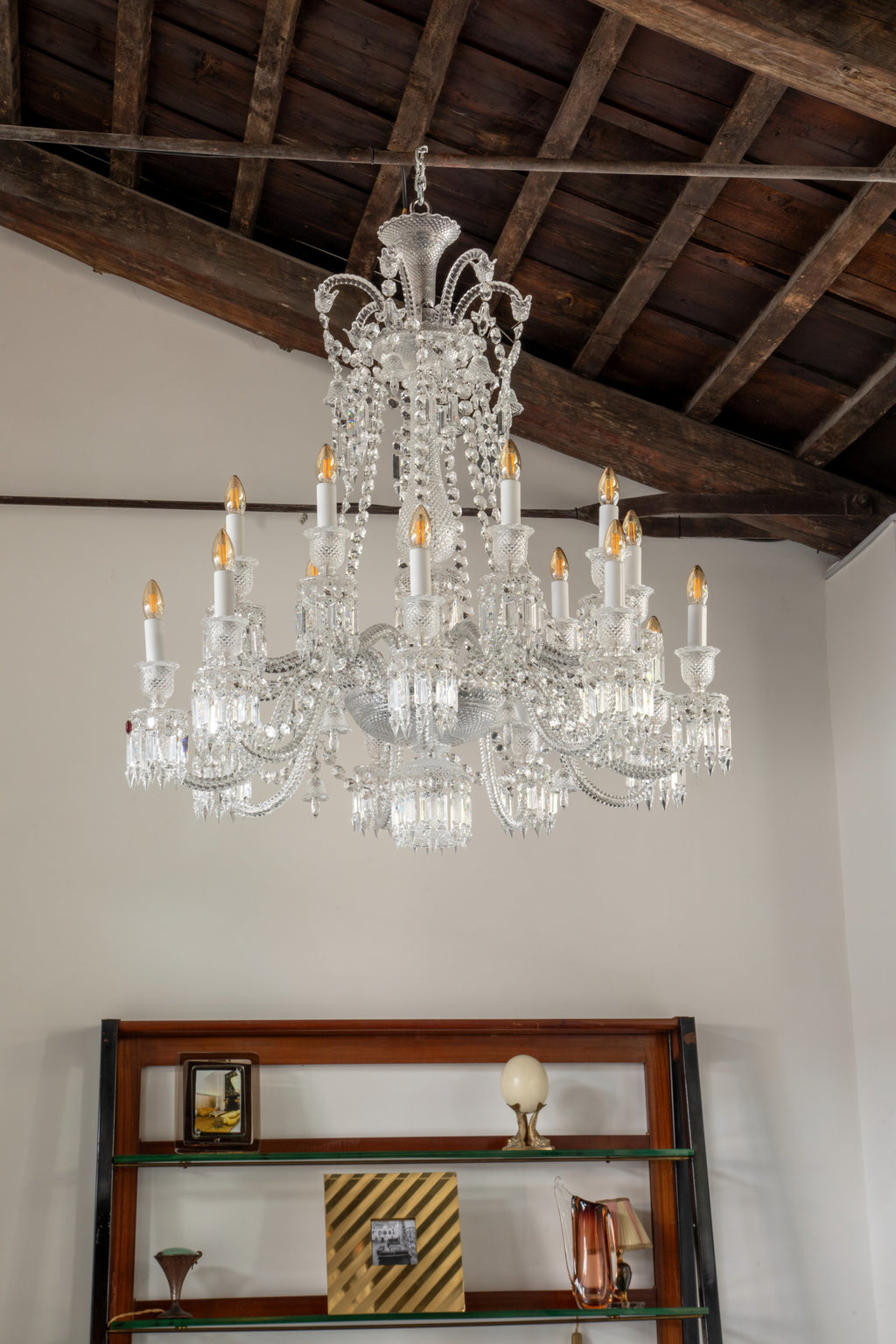 Grande lampadario Baccarat 18 luci Zénith anni 90
