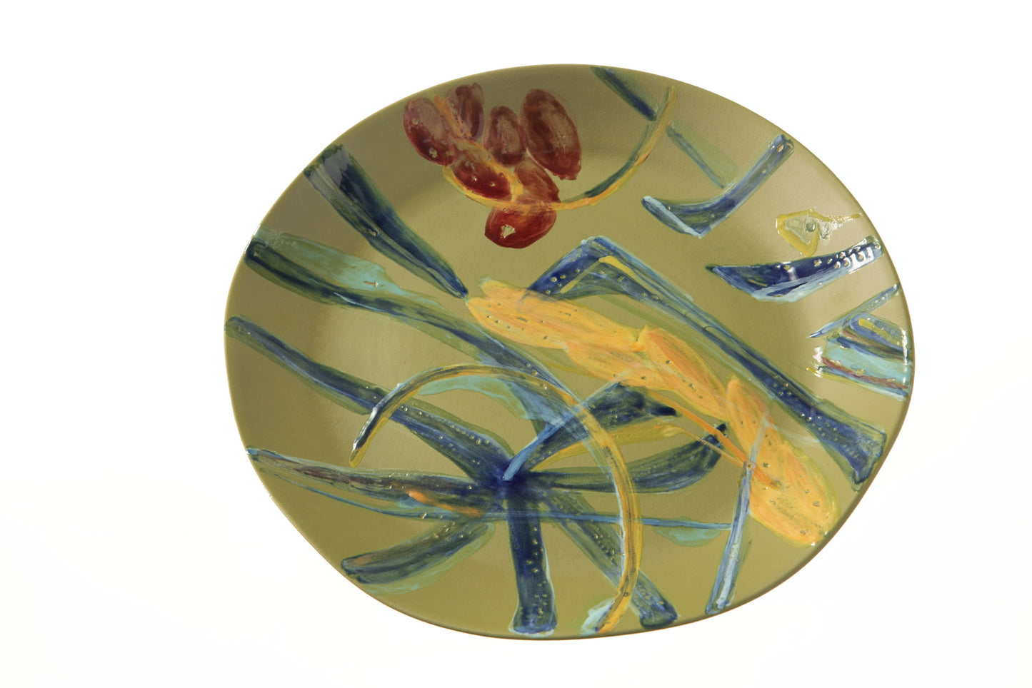Large plate "The Avocado Collection" Ceramiche Rometti - Luisa Longo x Casa Triplef