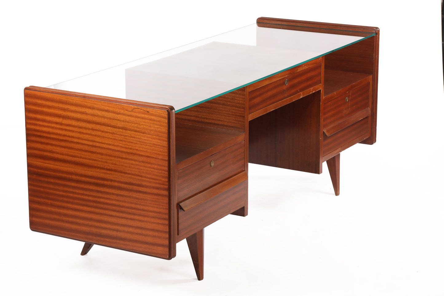 Large arched desk from the 1950s by Vittorio Dassi