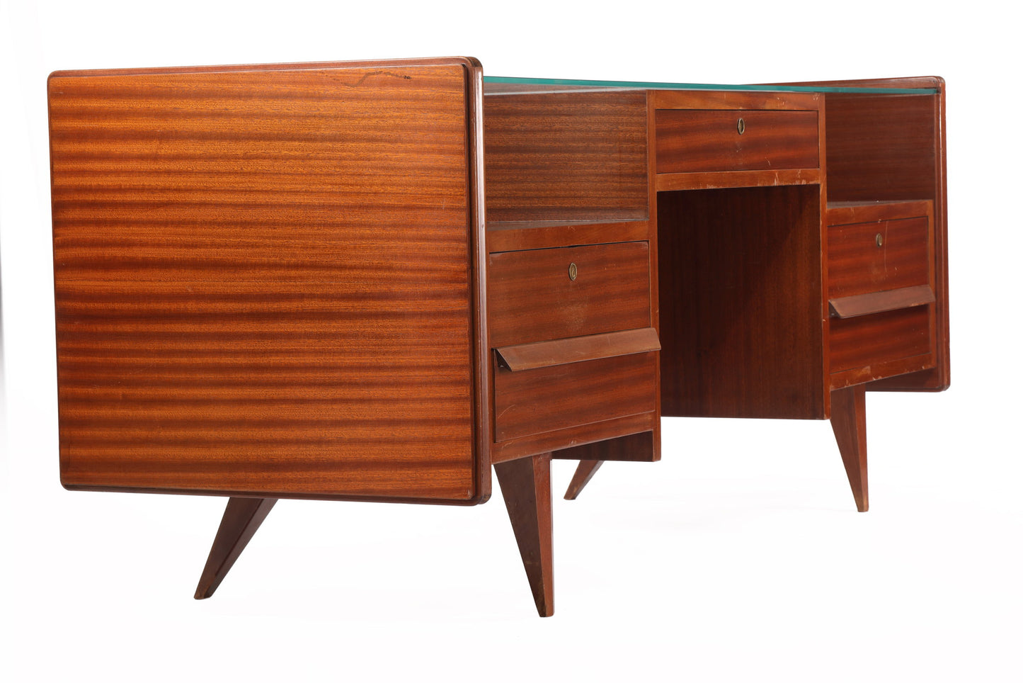 Large arched desk from the 1950s by Vittorio Dassi