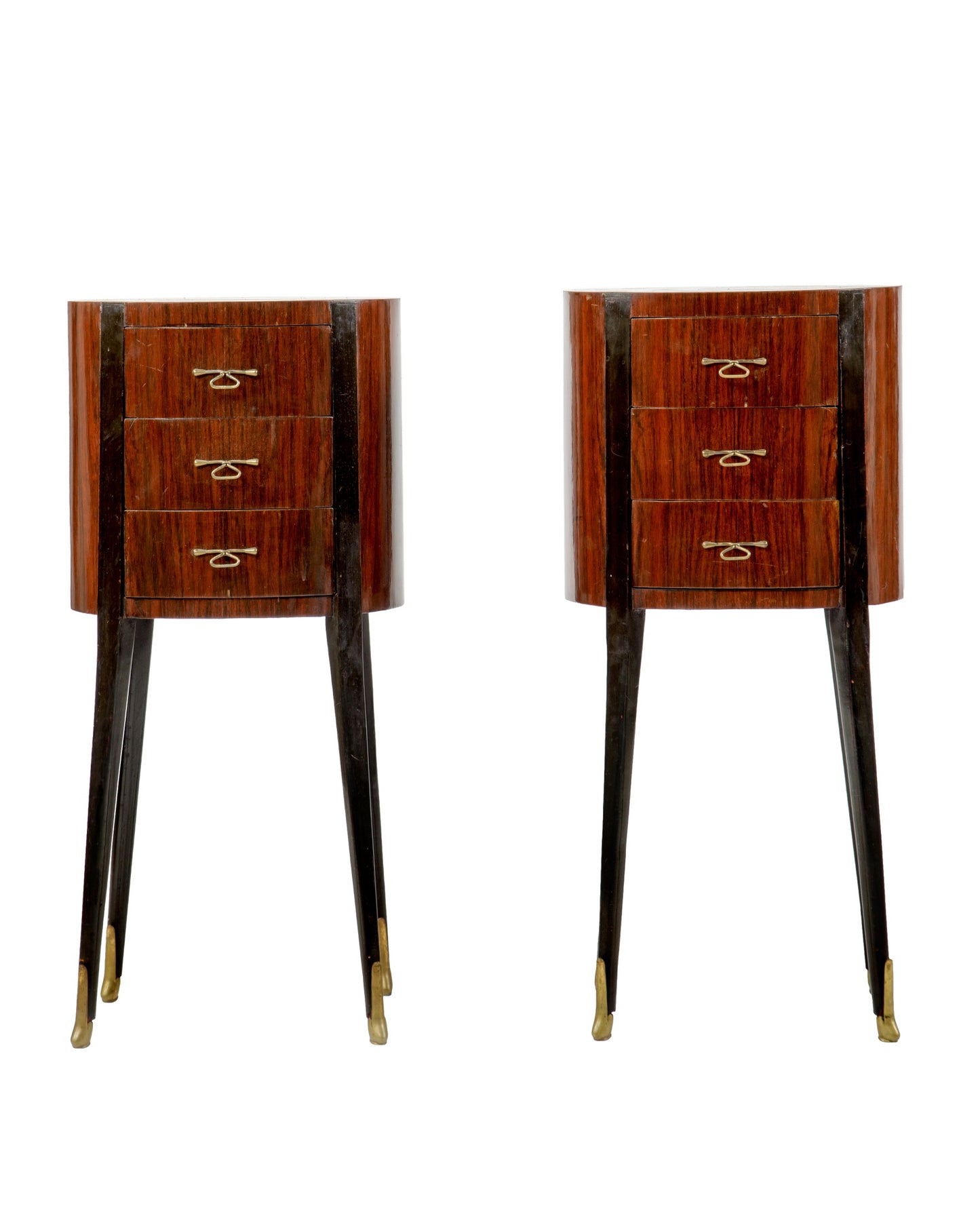 Pair of tall bedside tables from the 1950s