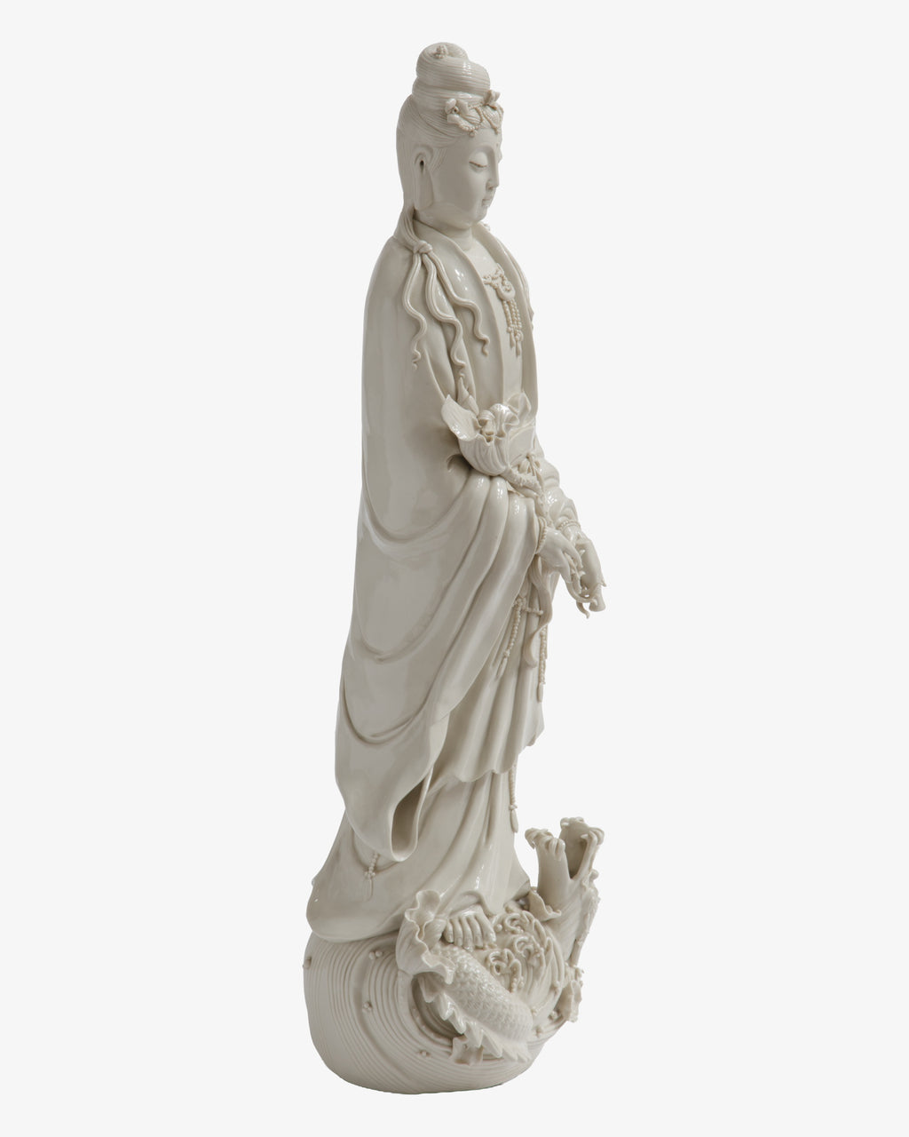 Guanyin in porcellana bianca