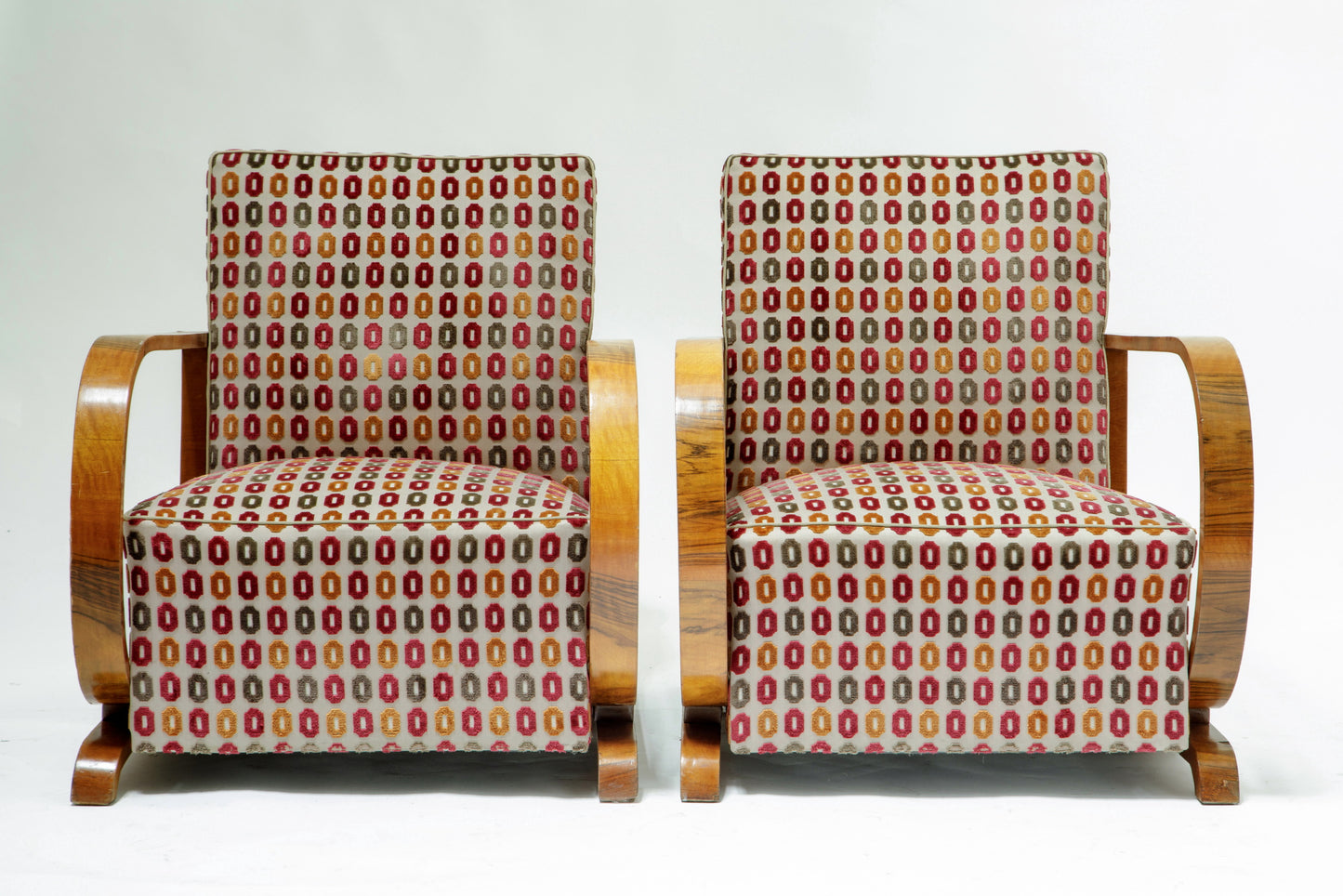 Coppia poltrone art deco anni 40