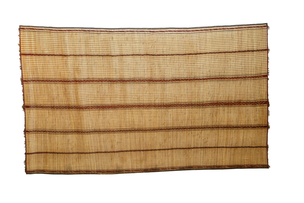 Moroccan mat from the 70s with red stripes 495 x 185