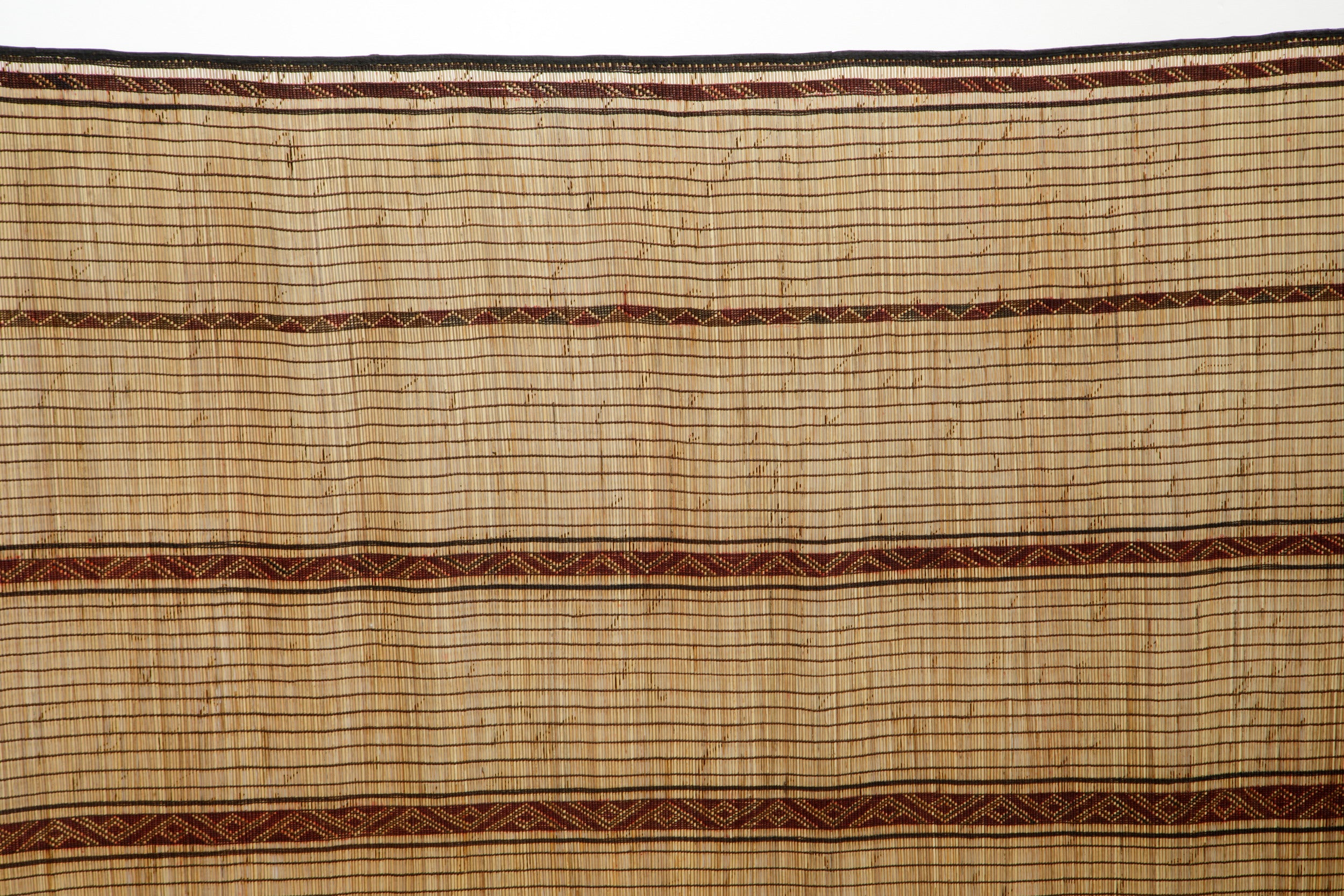 Moroccan mat from the 70s with red stripes 495 x 185