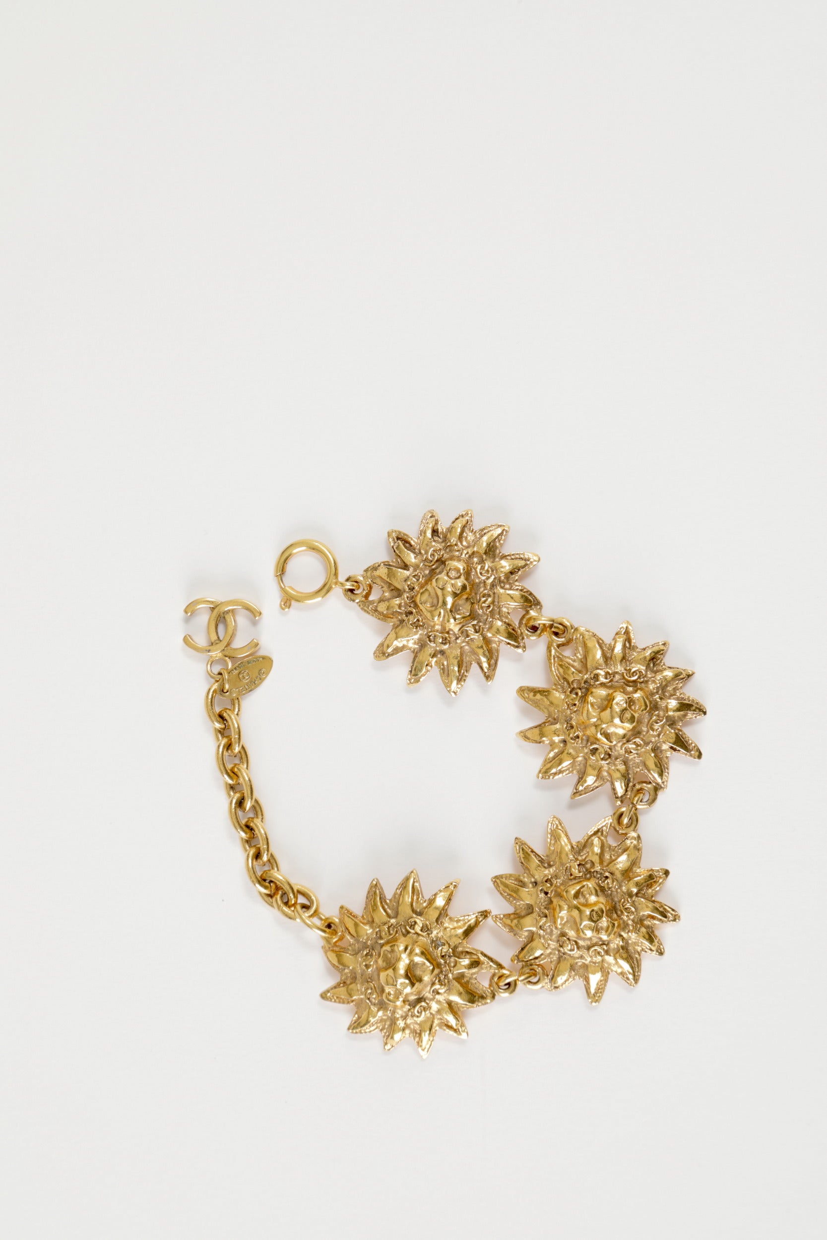 Chanel lion head bracelet from the 1980s