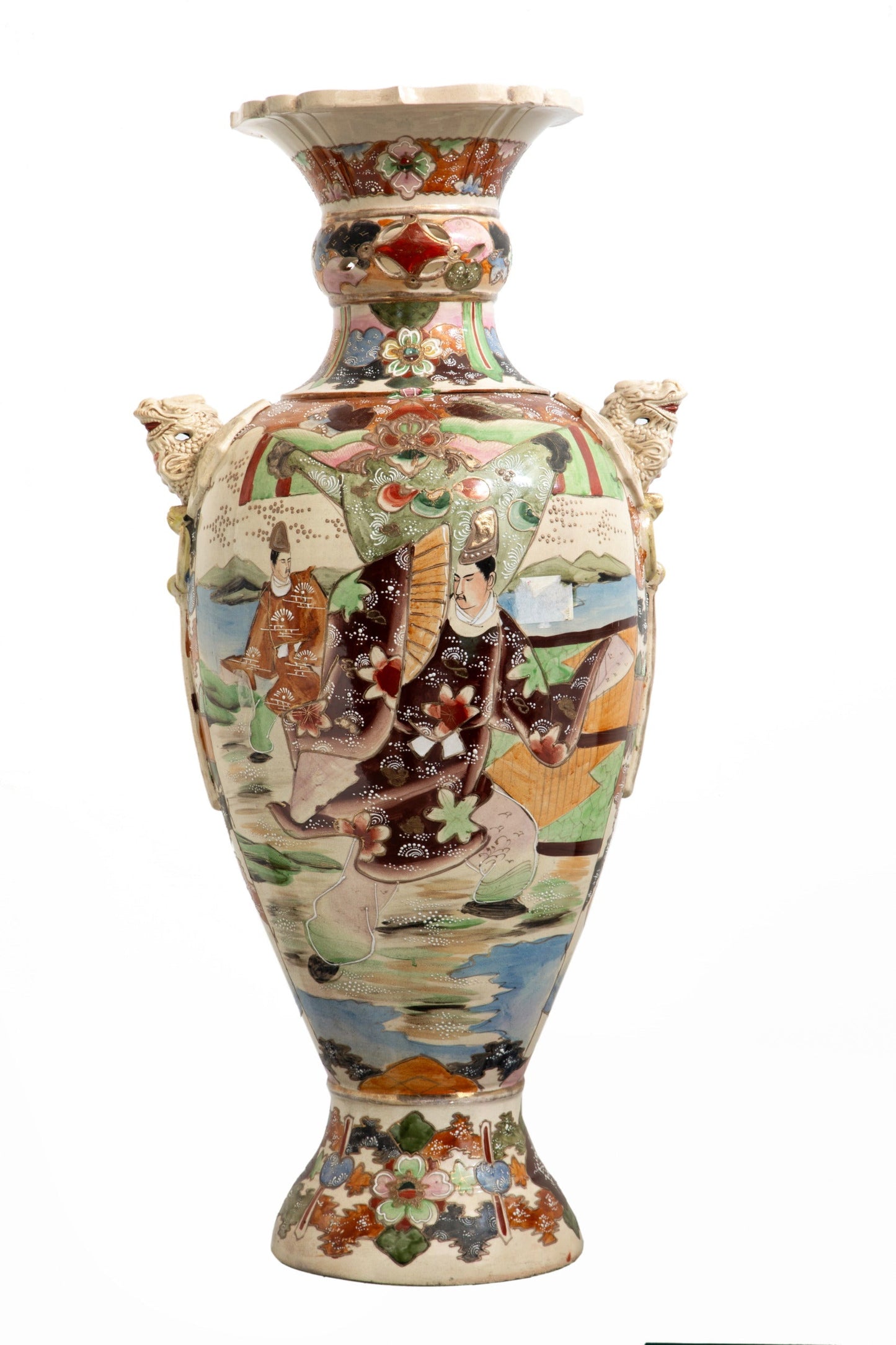 Pair of late 19th century Japanese Royal Satsuma vases